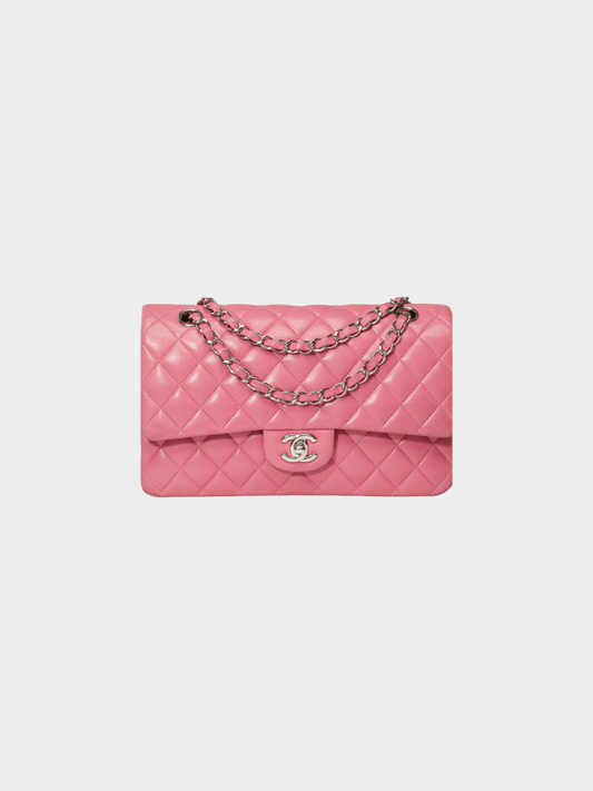 Chanel 2014 Pink Caviar Quilted Classic Flap Bag