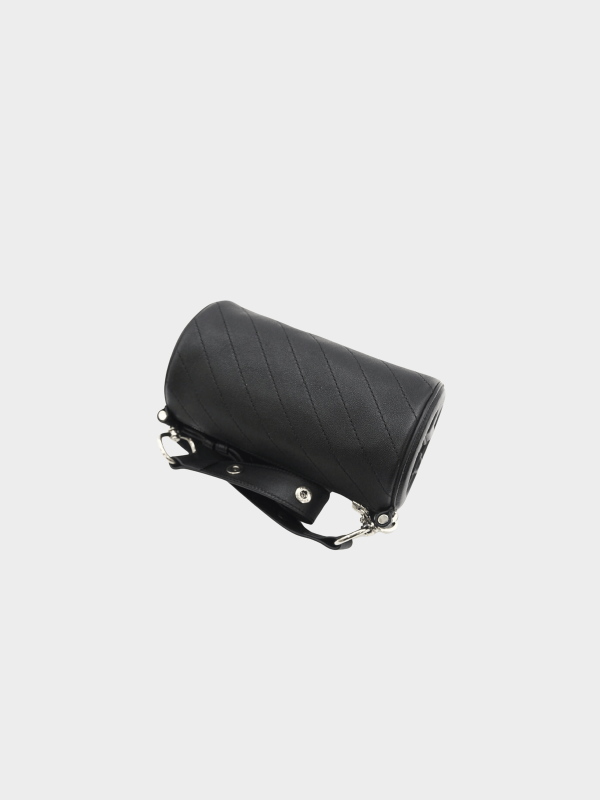 Gucci 2010s Black Leather Blondie Mini GG Barrel Bag