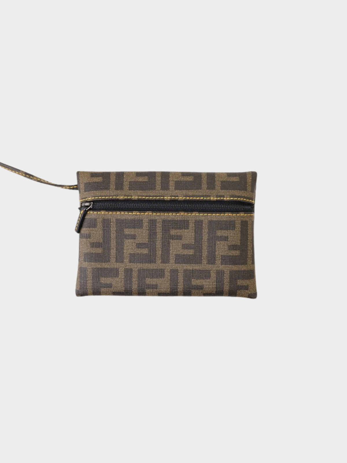 Fendi 2000s Brown Zucca Pattern Mesh Tote Bag