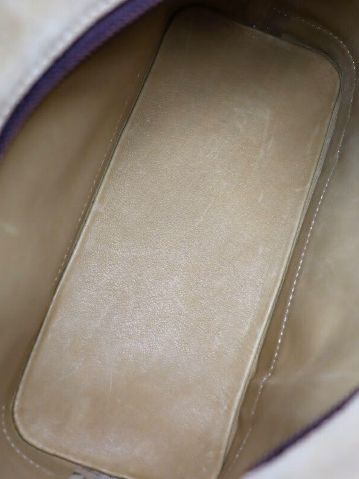 Loewe 2000s Beige Dark Brown Anagram Suede Handbag