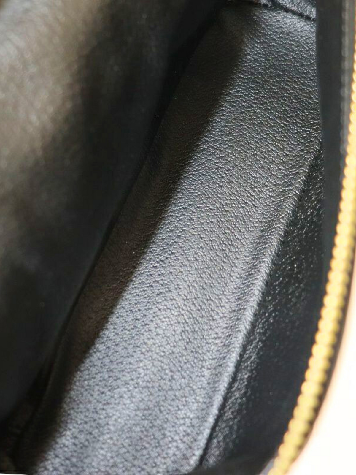 Celine 1990s Black Macadam Blazon Vanity Bag