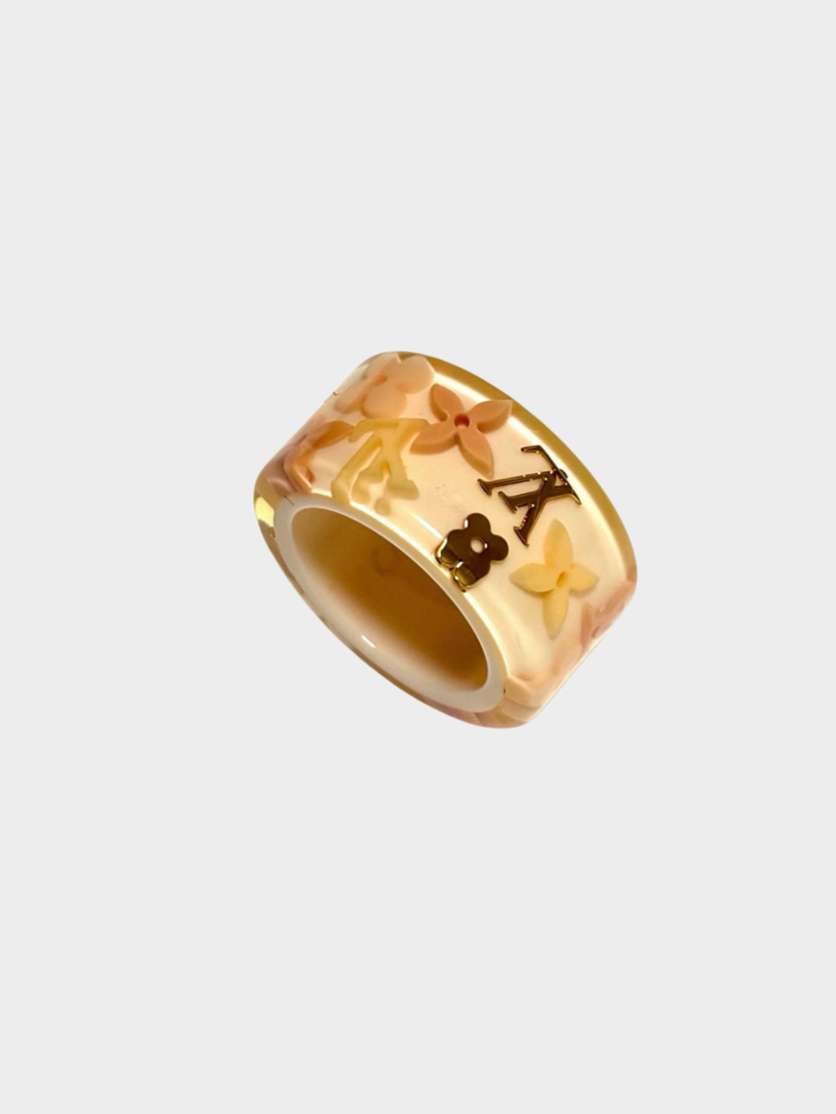 Louis Vuitton 2000s Light Pink Farandole Inclusion Ring
