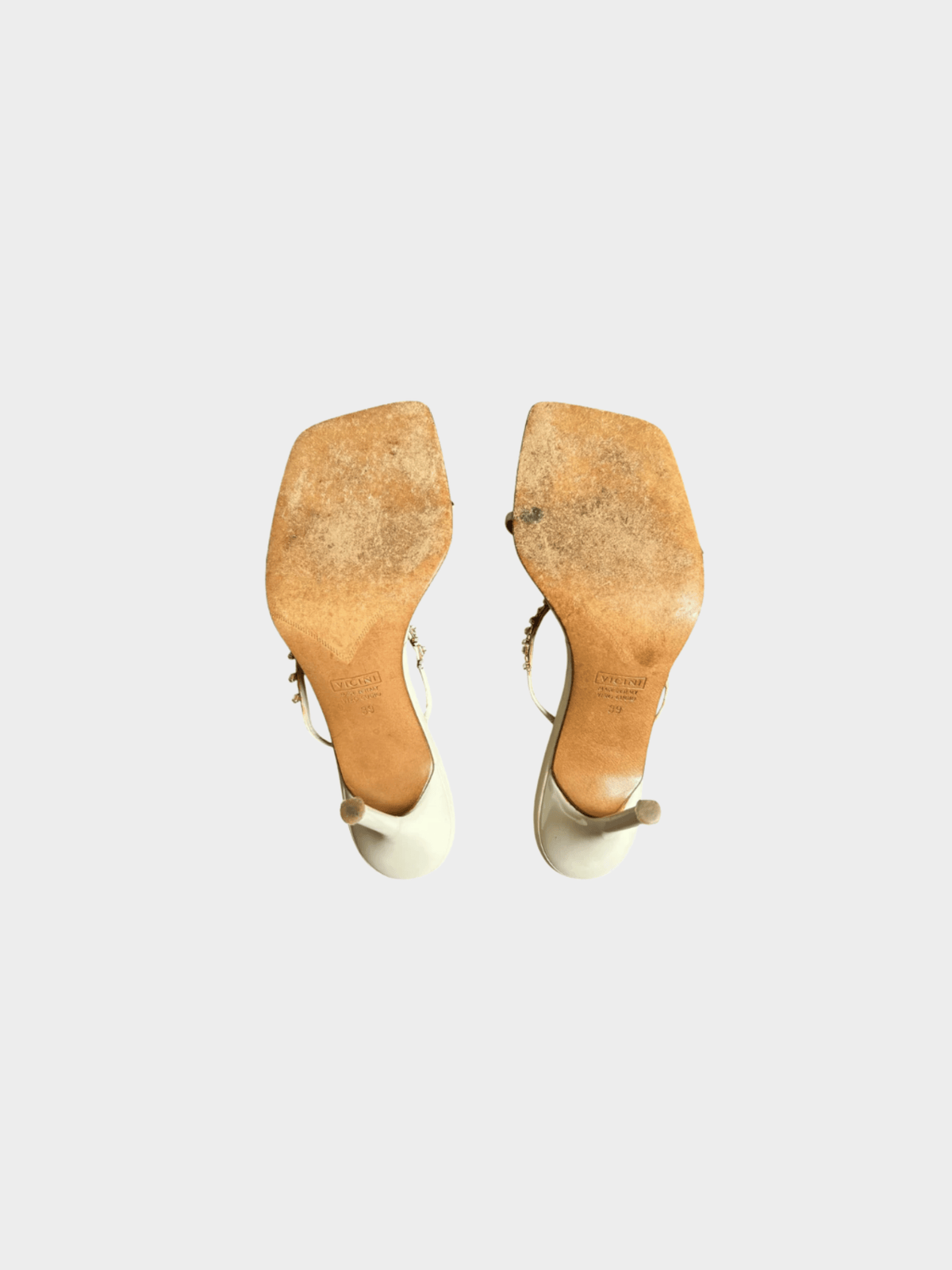 Giuseppe Zanotti 2000s White Leather Pearl Heels