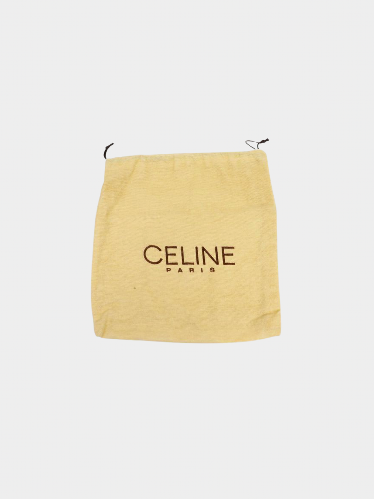 Celine 2000s Black Triomphe Leather Shoulder Bag