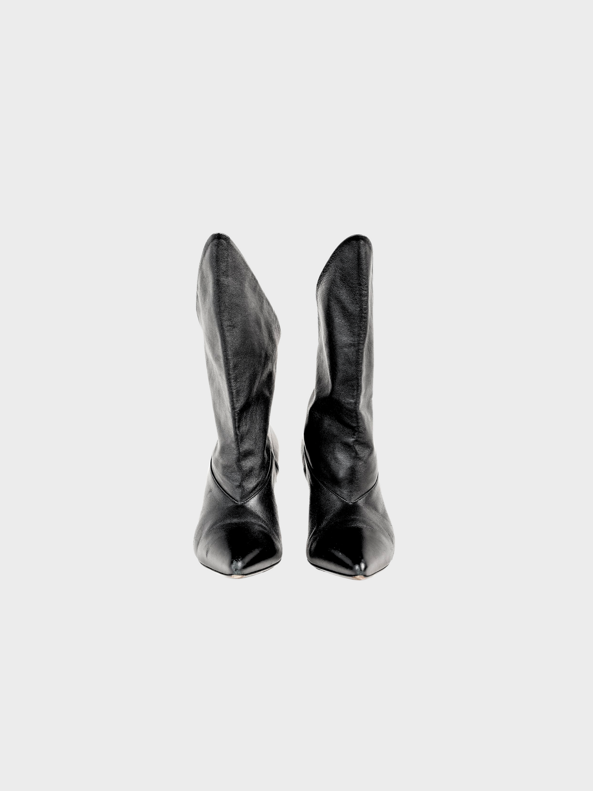 Givenchy 2018 Runway Bottine Show 80 Fold-Over Black Ankle Boot