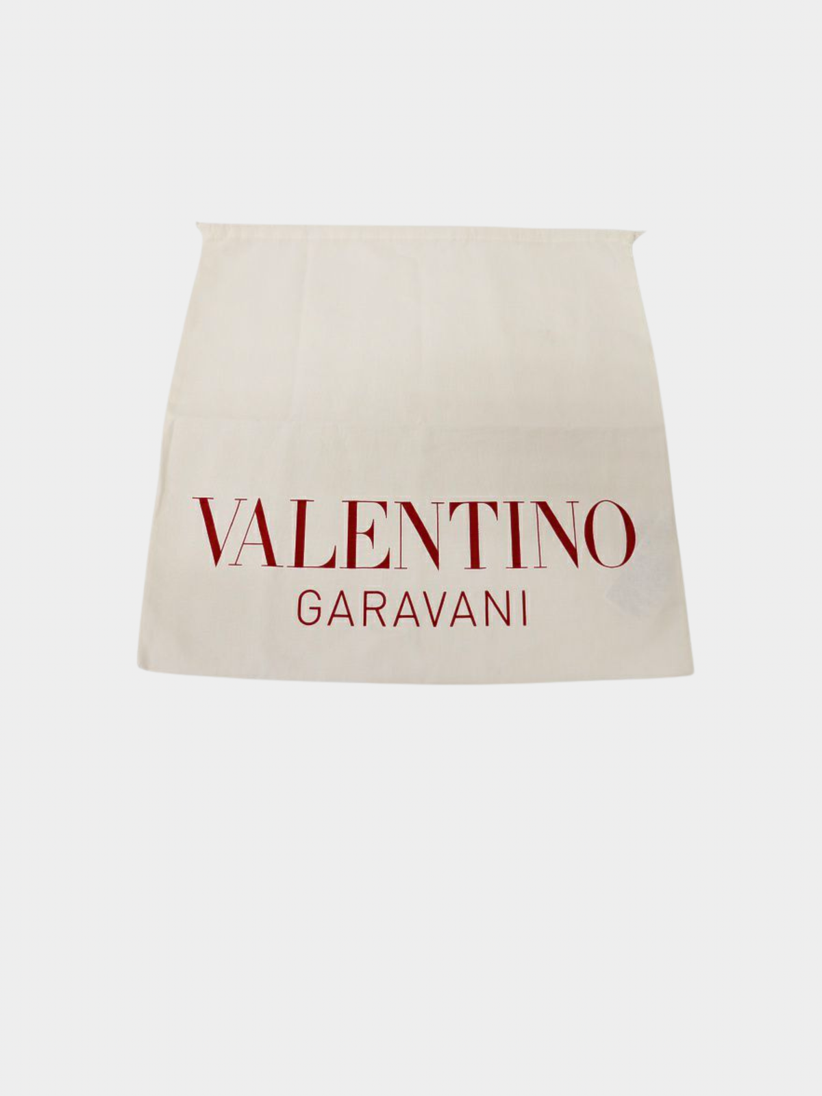 Valentino 2000s Ivory Leather V Logo Pouf Bucket Shoulder Bag