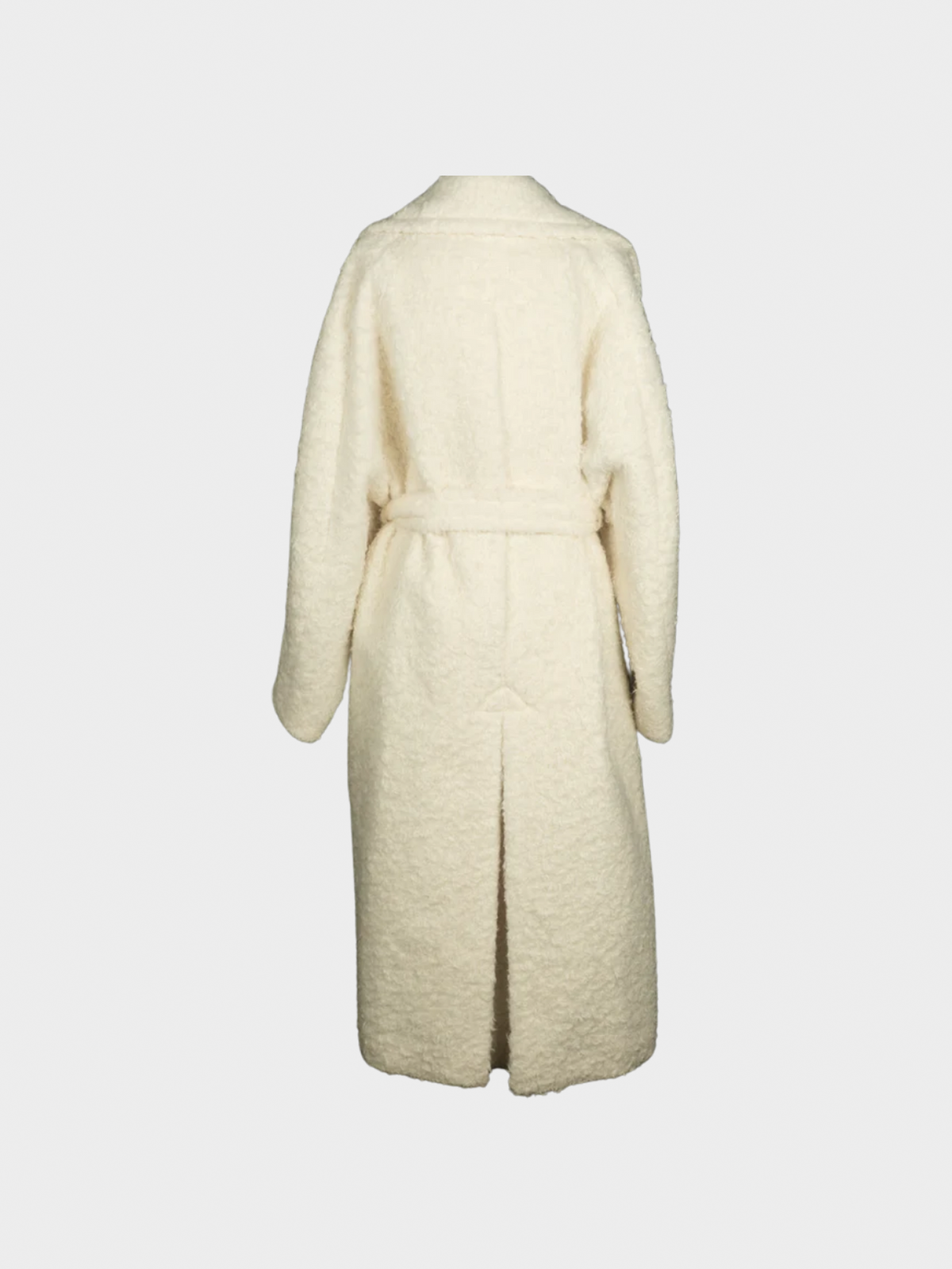 Alaïa 2010s White Alpaca Wool Coat