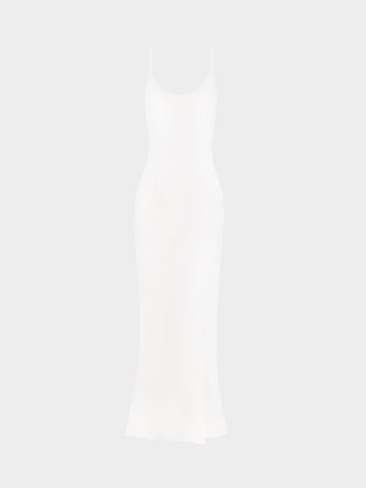 Giorgio Armani SS 1997 Runway Silk Ivory Evening Gown