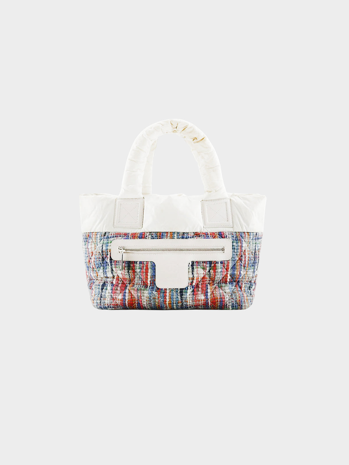 Chanel 2014 Nylon Coco Cocoon Tweed Print Tote Bag