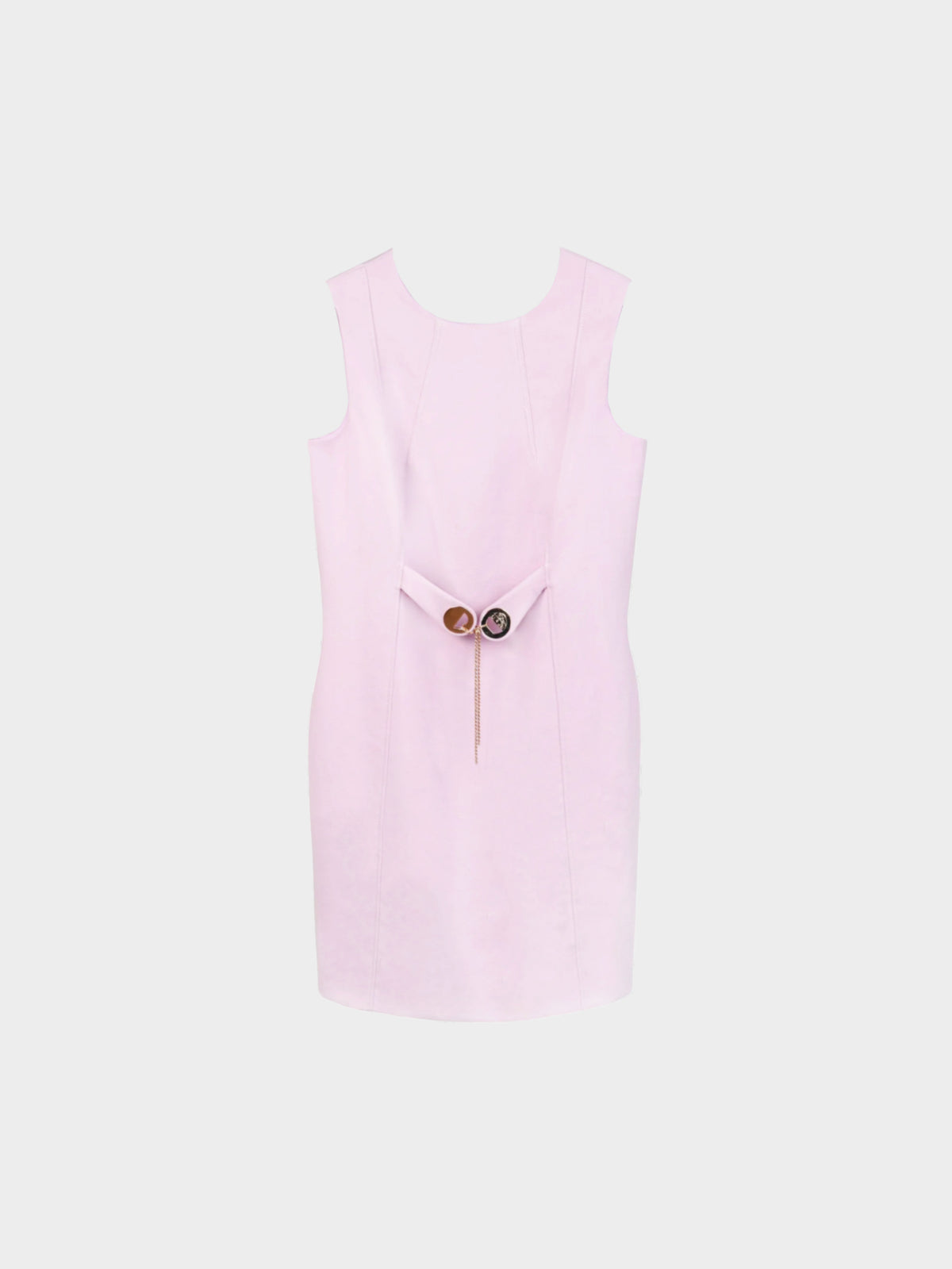 Versace 2010s Virgin Wool Lilac Sheath Dress
