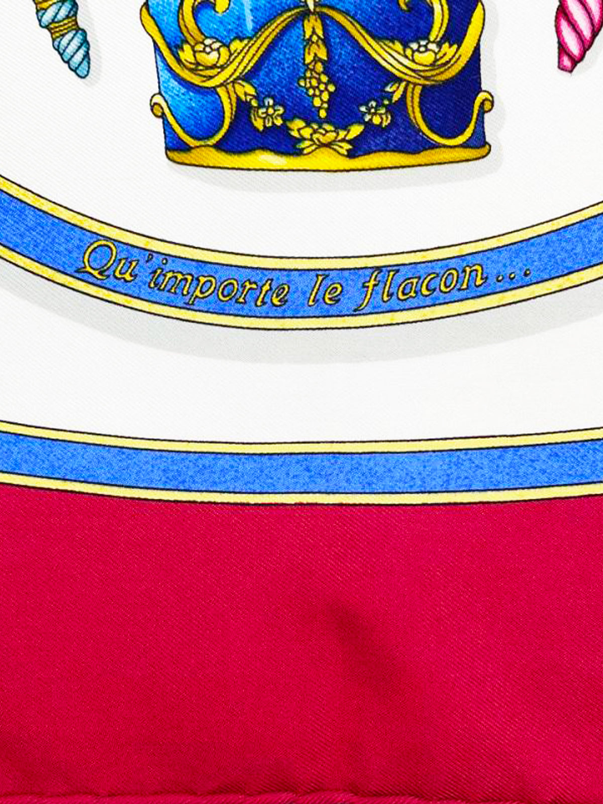 Hermes 1988 Qu'Import Le Flacon Silk Scarf