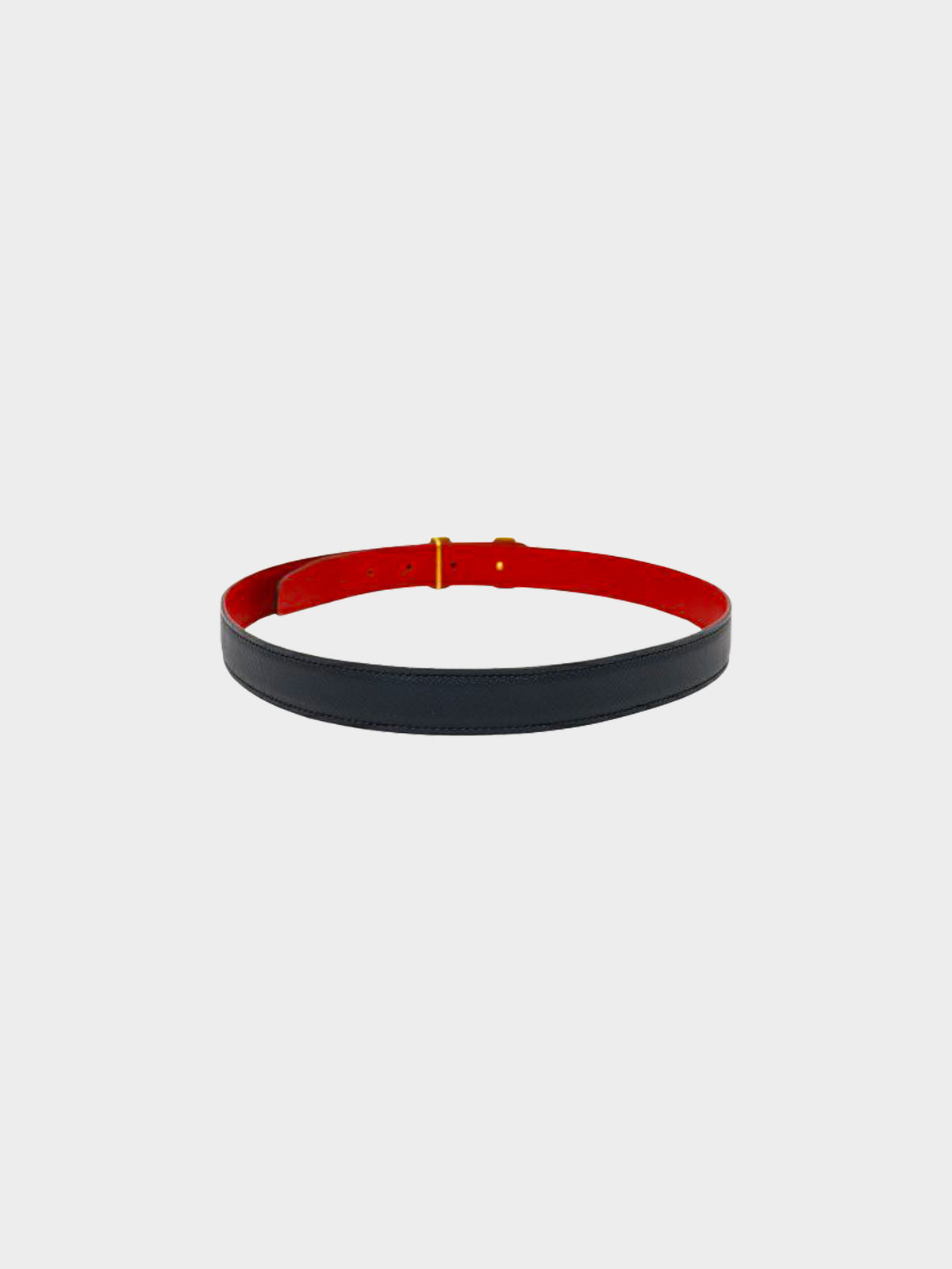 Hermes 1999 Black Leather Mini Constance Belt