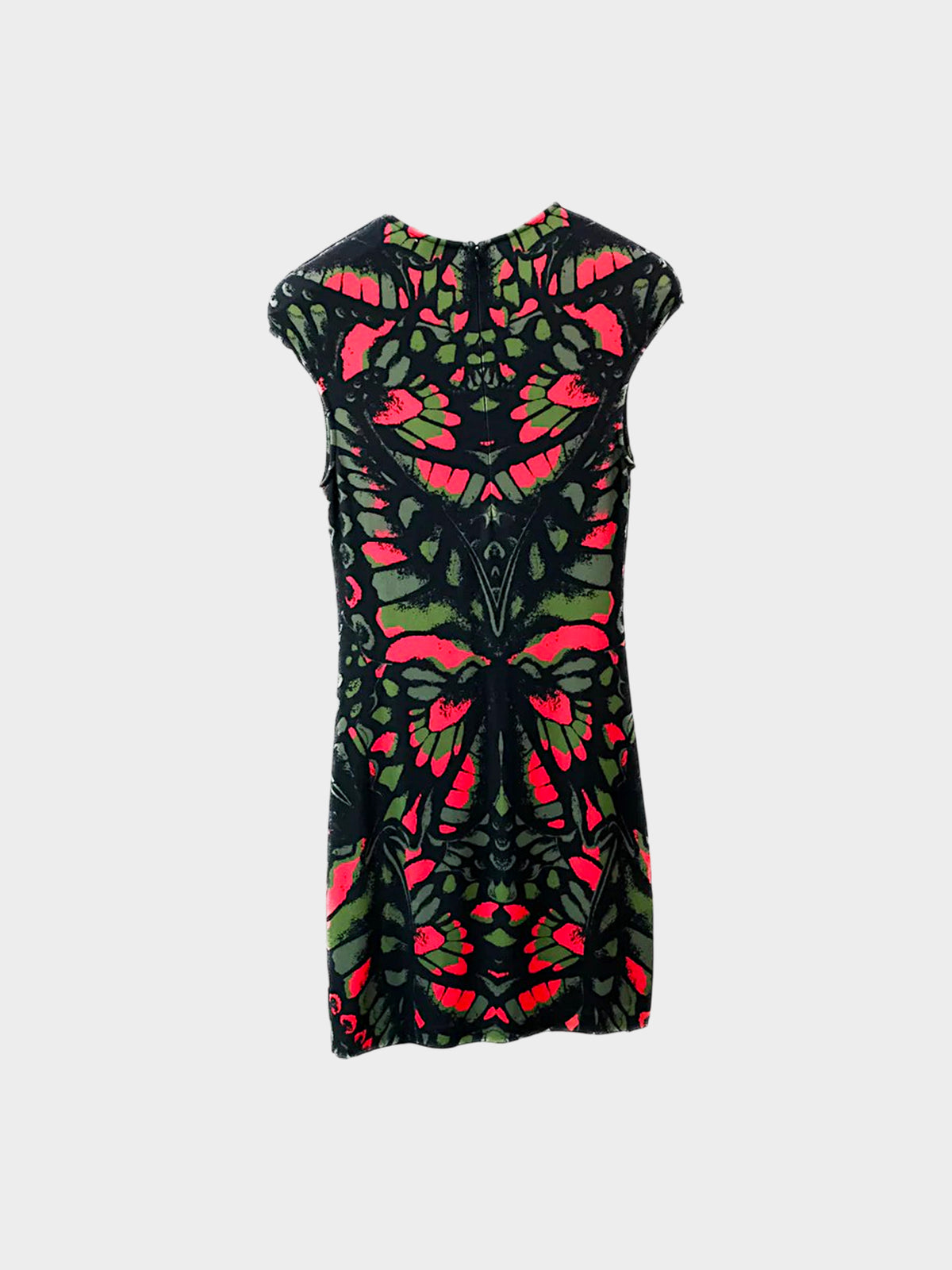 Alexander McQueen SS 2013 Stretch Jersey Butterfly Print Bodycon Dress