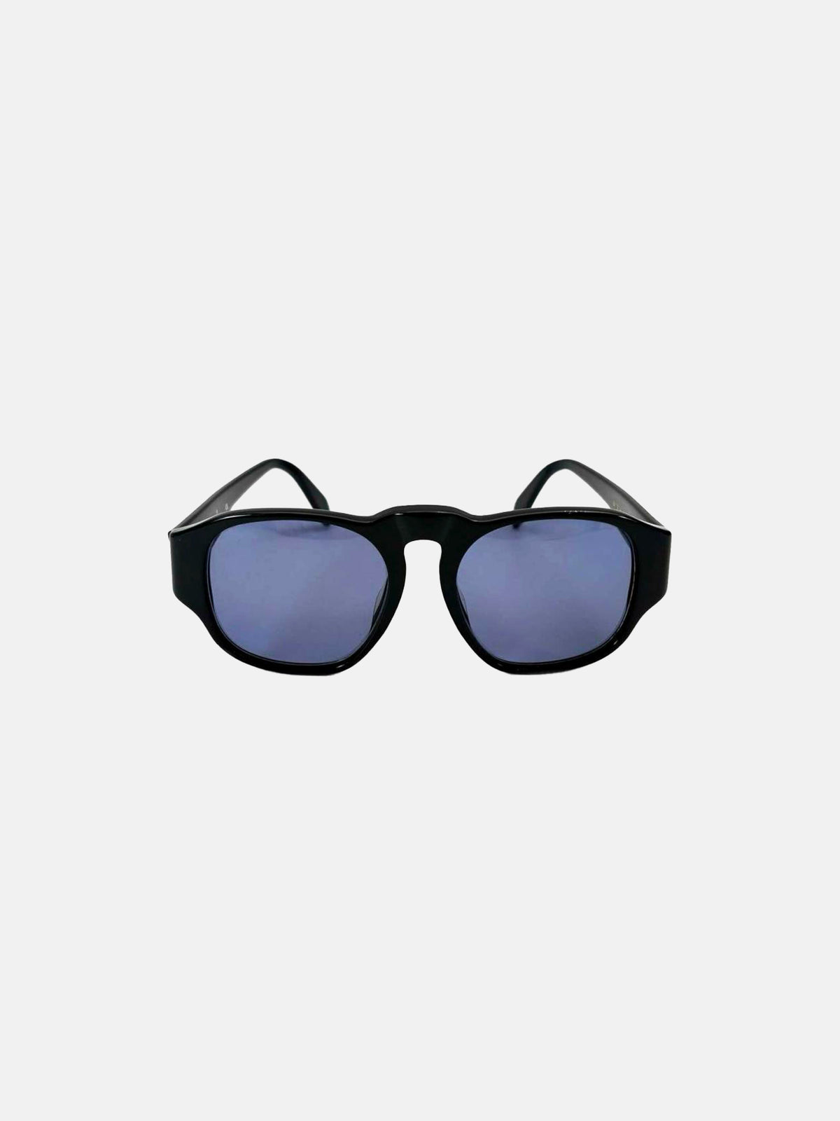 Chanel 2000s Black Square CC Sunglasses