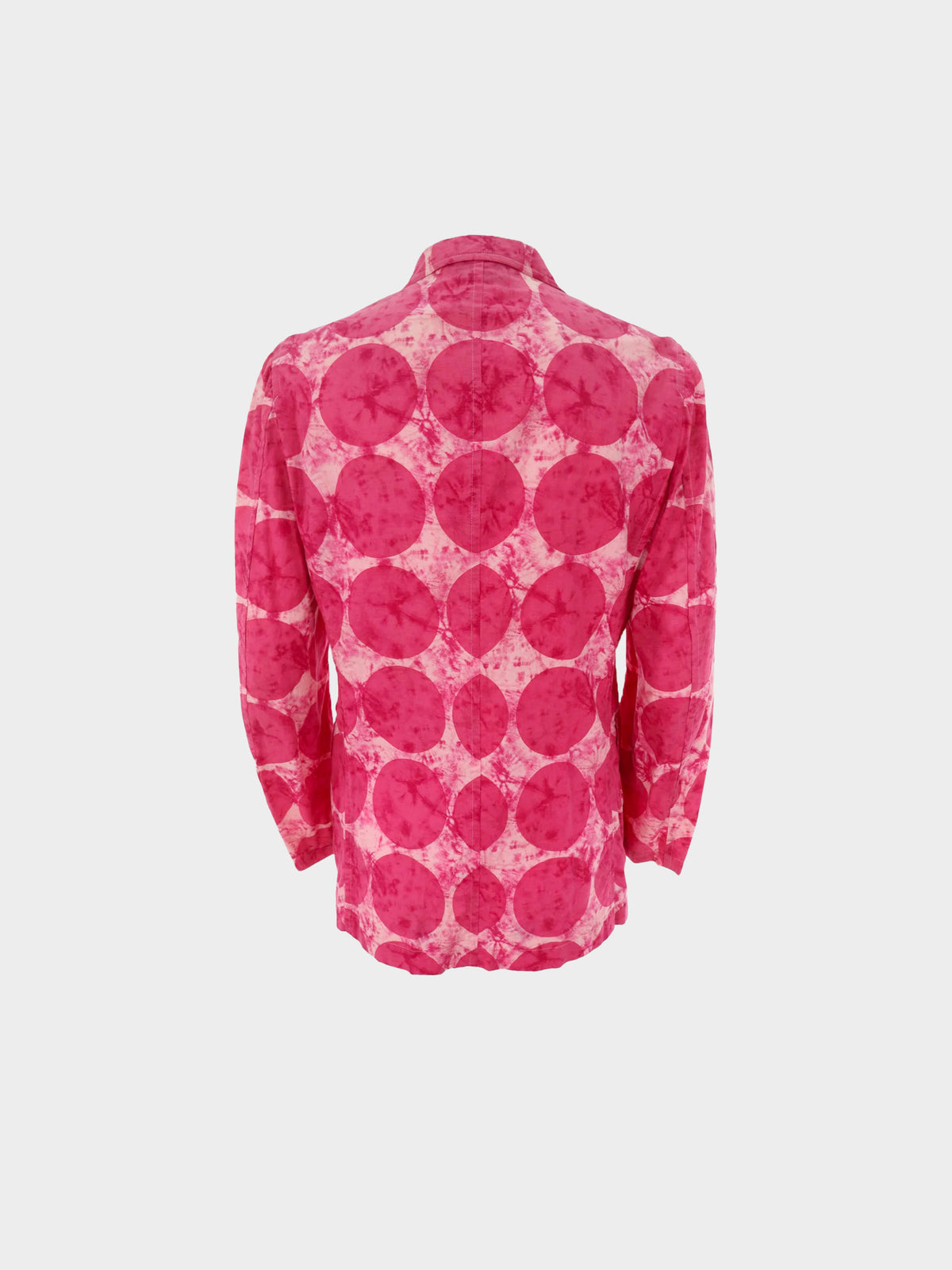 Comme des Garçons Homme Plus SS 2001 Pink Polka Dot Tie-dye Effect Jacket