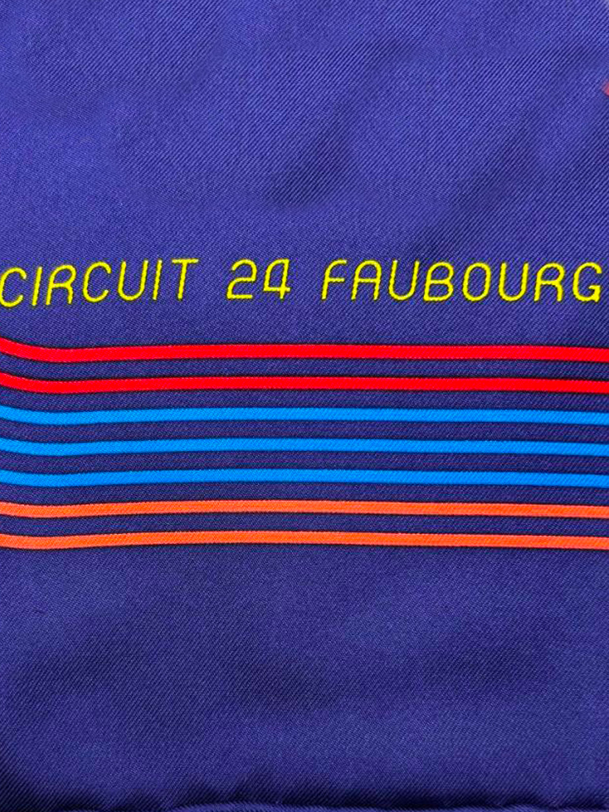 Hermès 2021 Circuit 24 Faubourg Silk Scarf