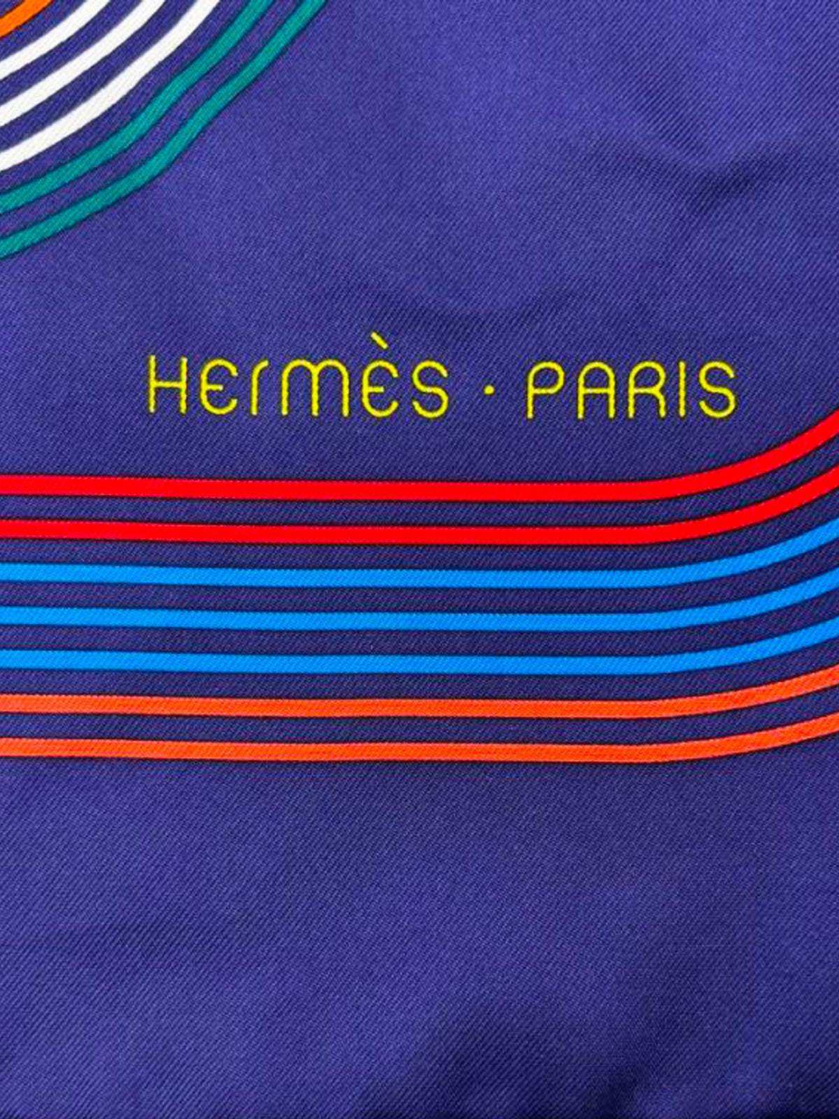 Hermès 2021 Circuit 24 Faubourg Silk Scarf