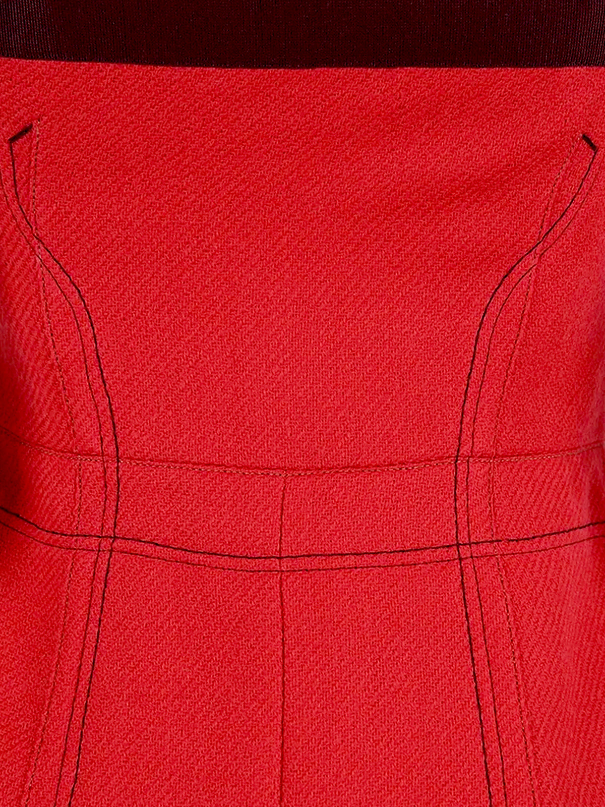 Prada FW 2000 Runway Red Wool Dress