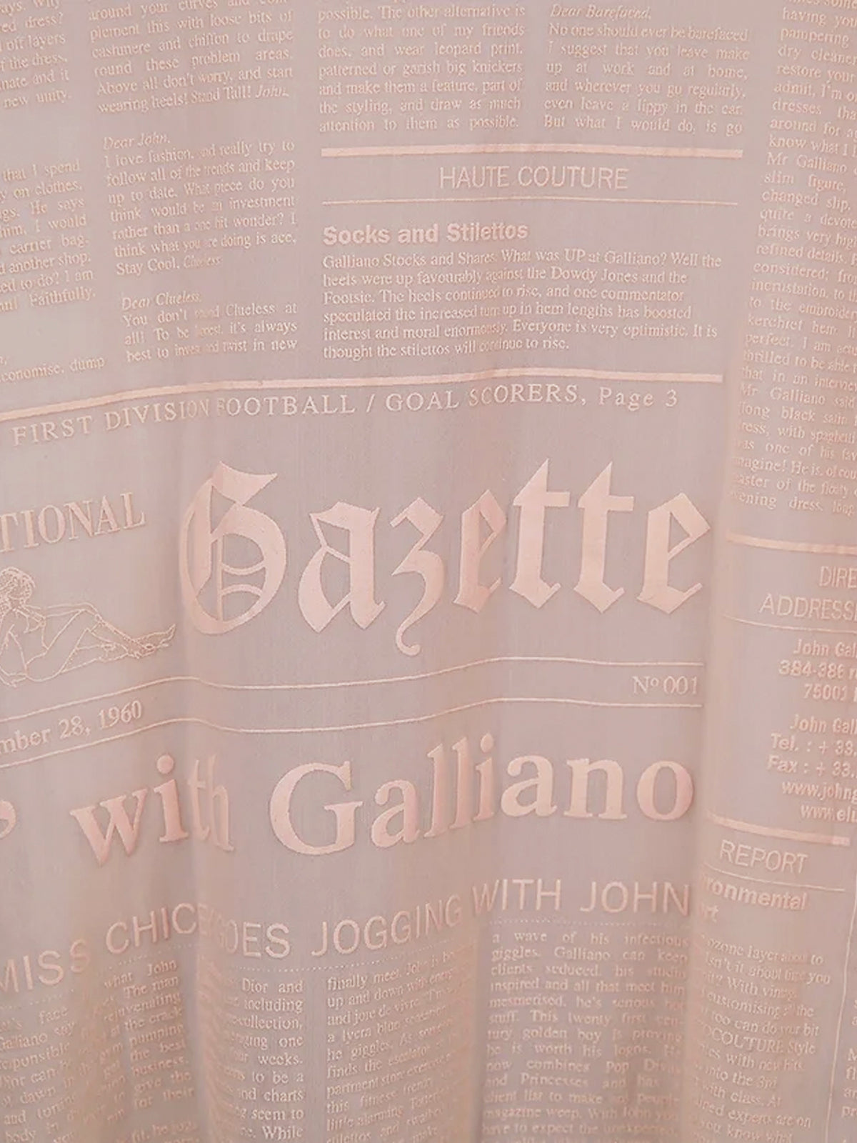 John Galliano 2000s Rare Pink Sheer Gazette Lingerie Dress