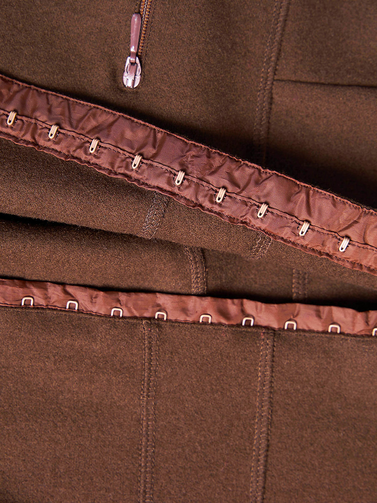 Miu Miu FW 1999 Brown Wool Top and Pants Set