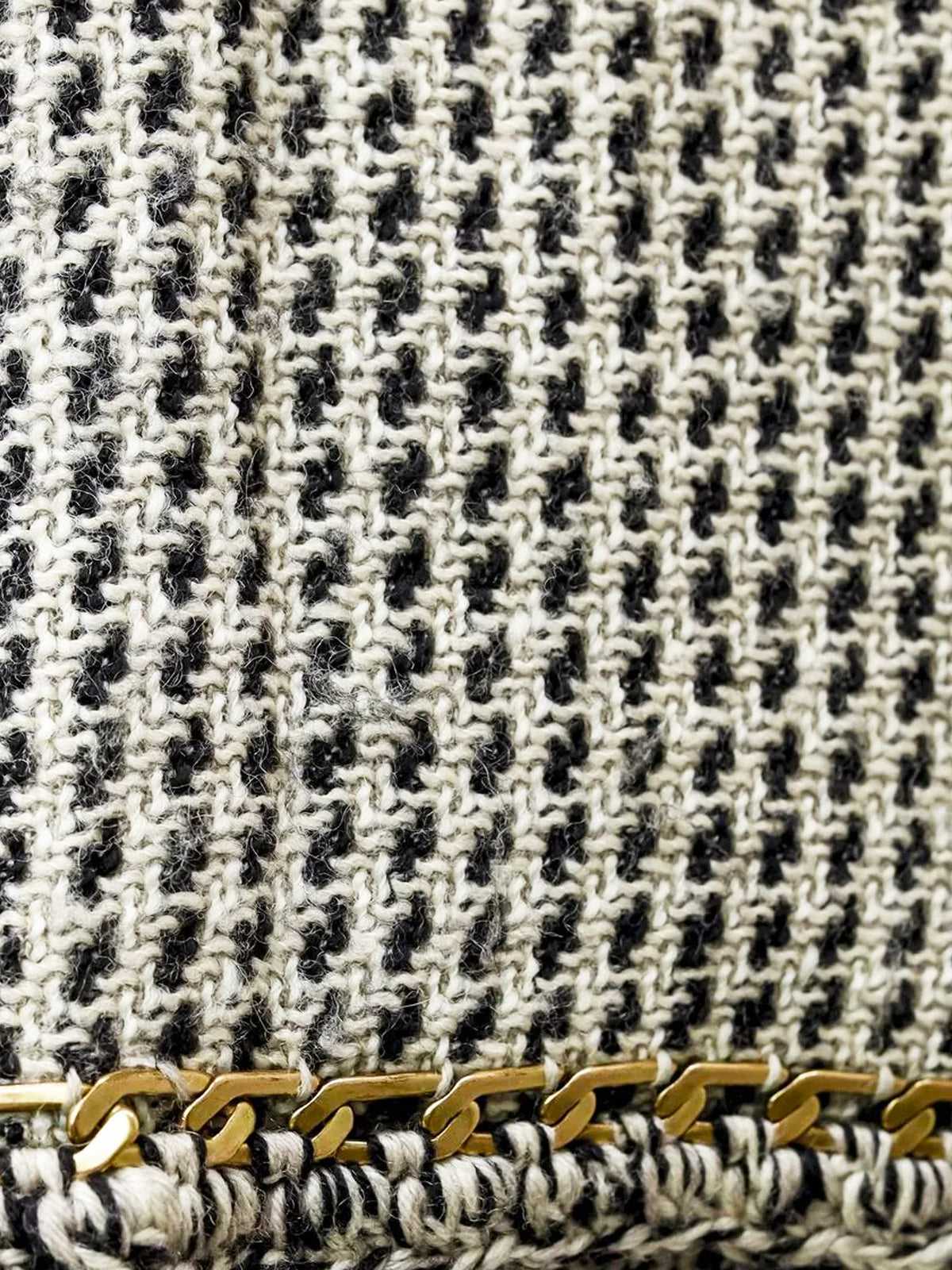 Moschino 2010s Tweed Floral Appliqué Skirt
