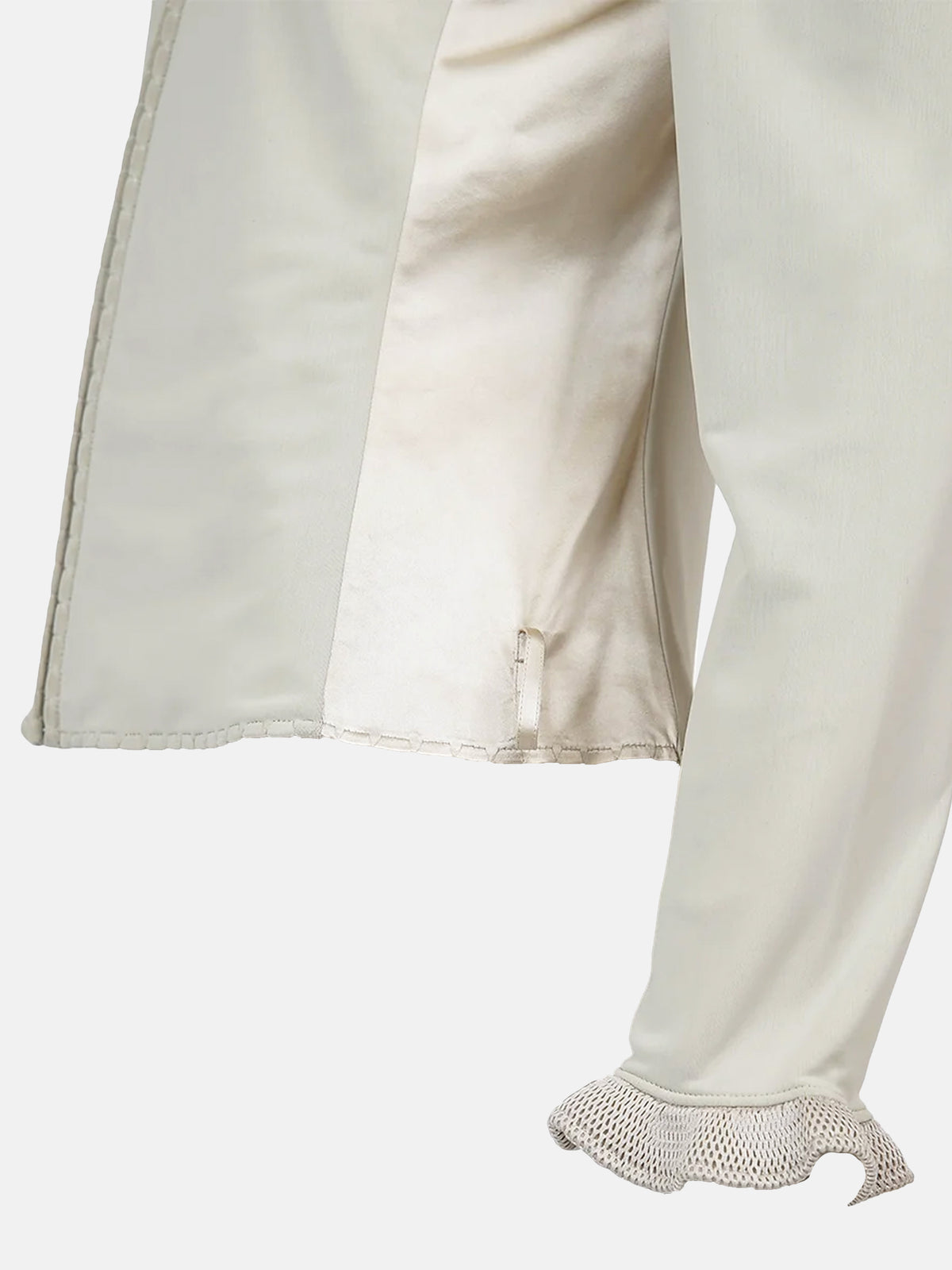 Miu Miu FW 1999 Beige Neoprene and Silk Jacket