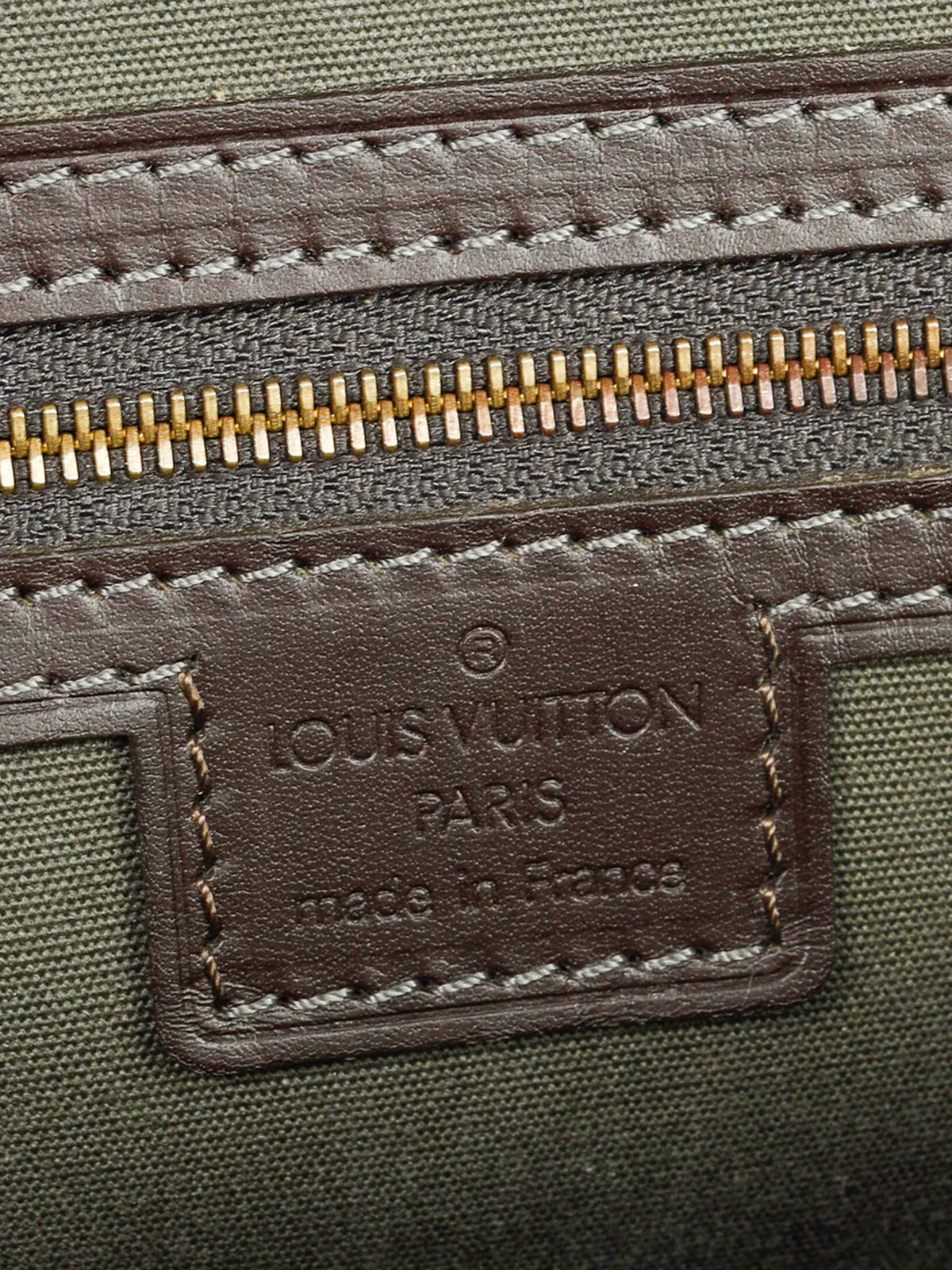 Louis Vuitton 2003 Khaki Mini Lin Canvas Josephine PM Bag