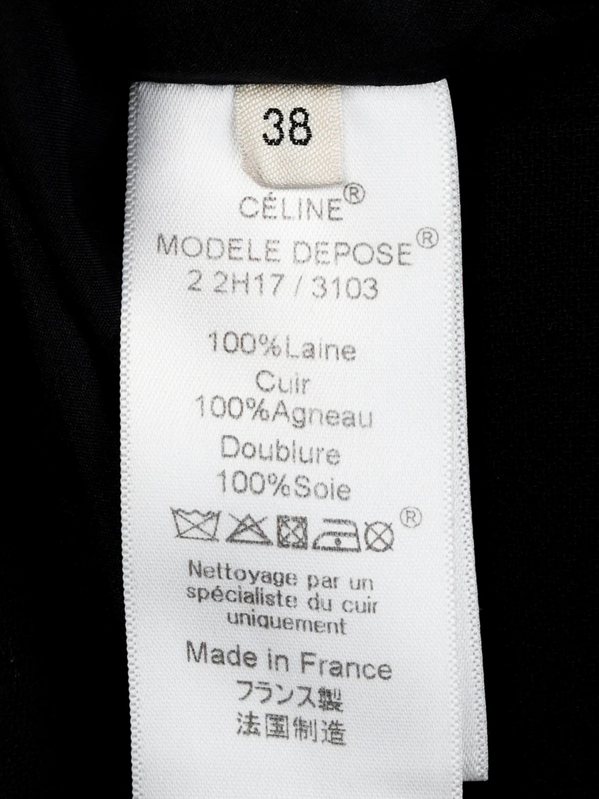 Céline by Phoebe Philo Pre-fall 2012 Black Wool And Leather Belted Skirt