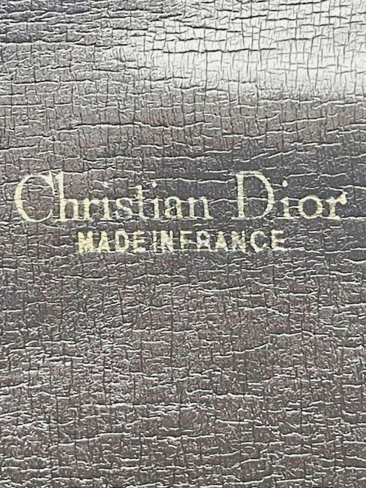 Christian Dior 1970s Oblique Canvas Clutch