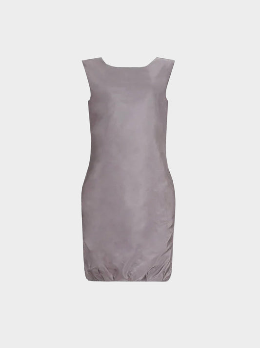 Prada FW 1998 Runway Grey Silk Shift Dress