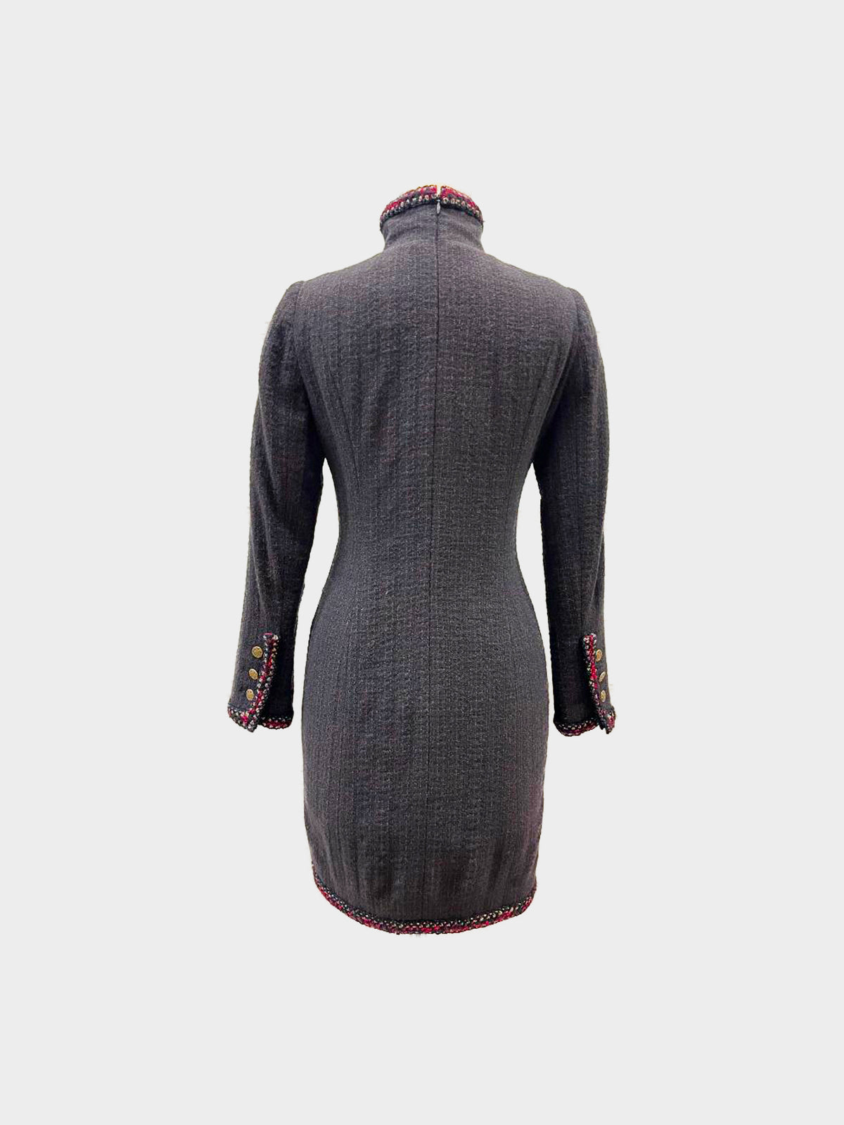 Chanel 2010 Shanghai Grey Tweed Coat Dress