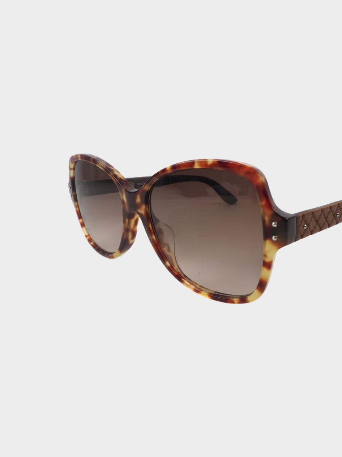 Bottega Veneta 2000s Brown Tortoiseshell Sunglasses