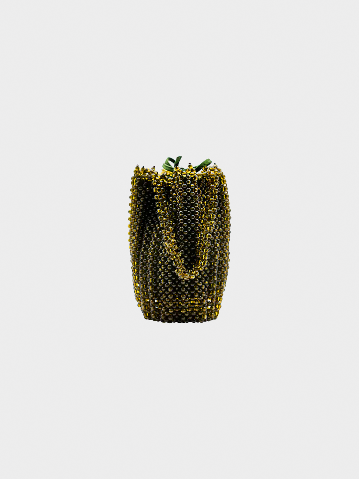 Bottega Veneta 1980s Green Beaded Mini Bag