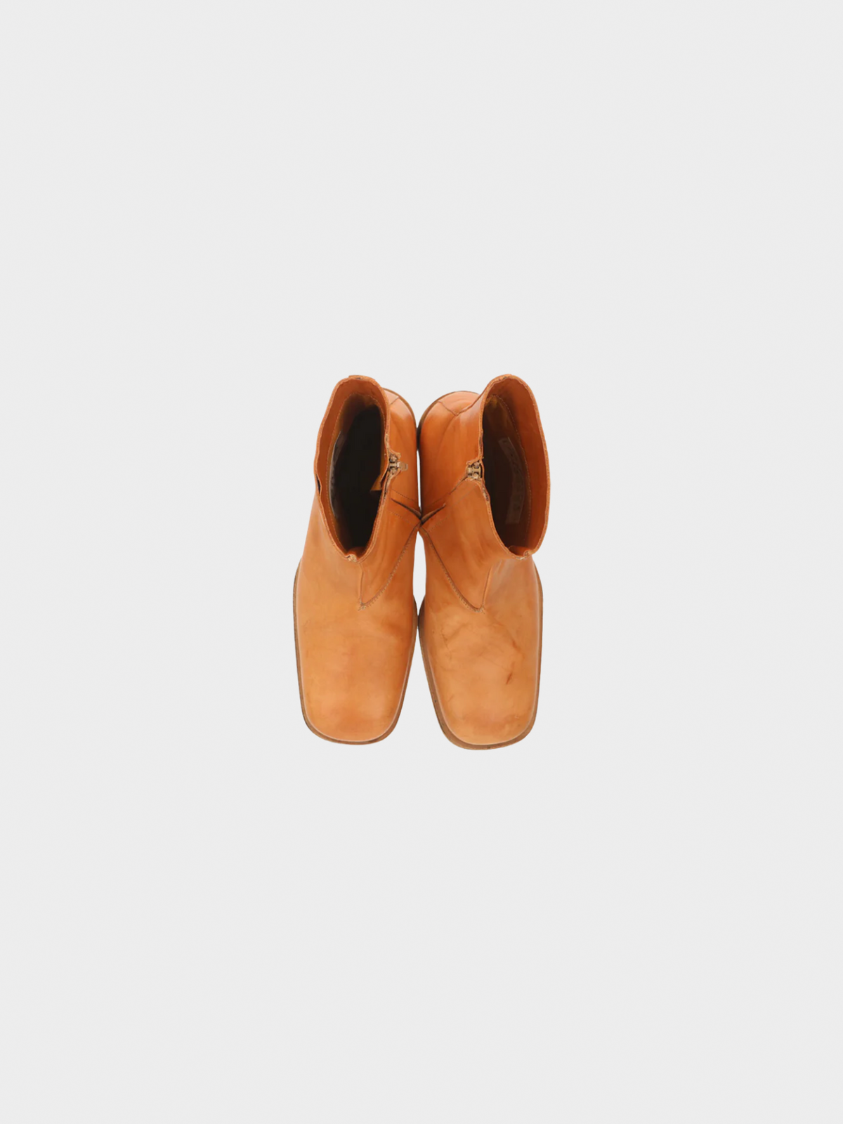 Maison Martin Margiela SS 2002 Brown Leather Ankle-Boots