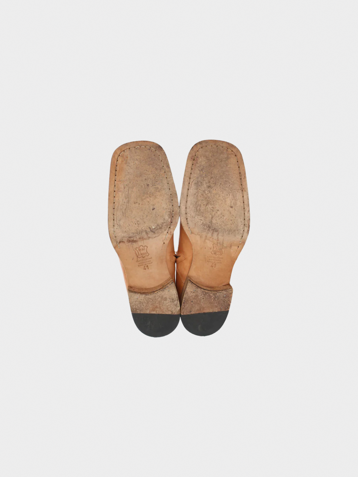 Maison Martin Margiela SS 2002 Brown Leather Ankle-Boots