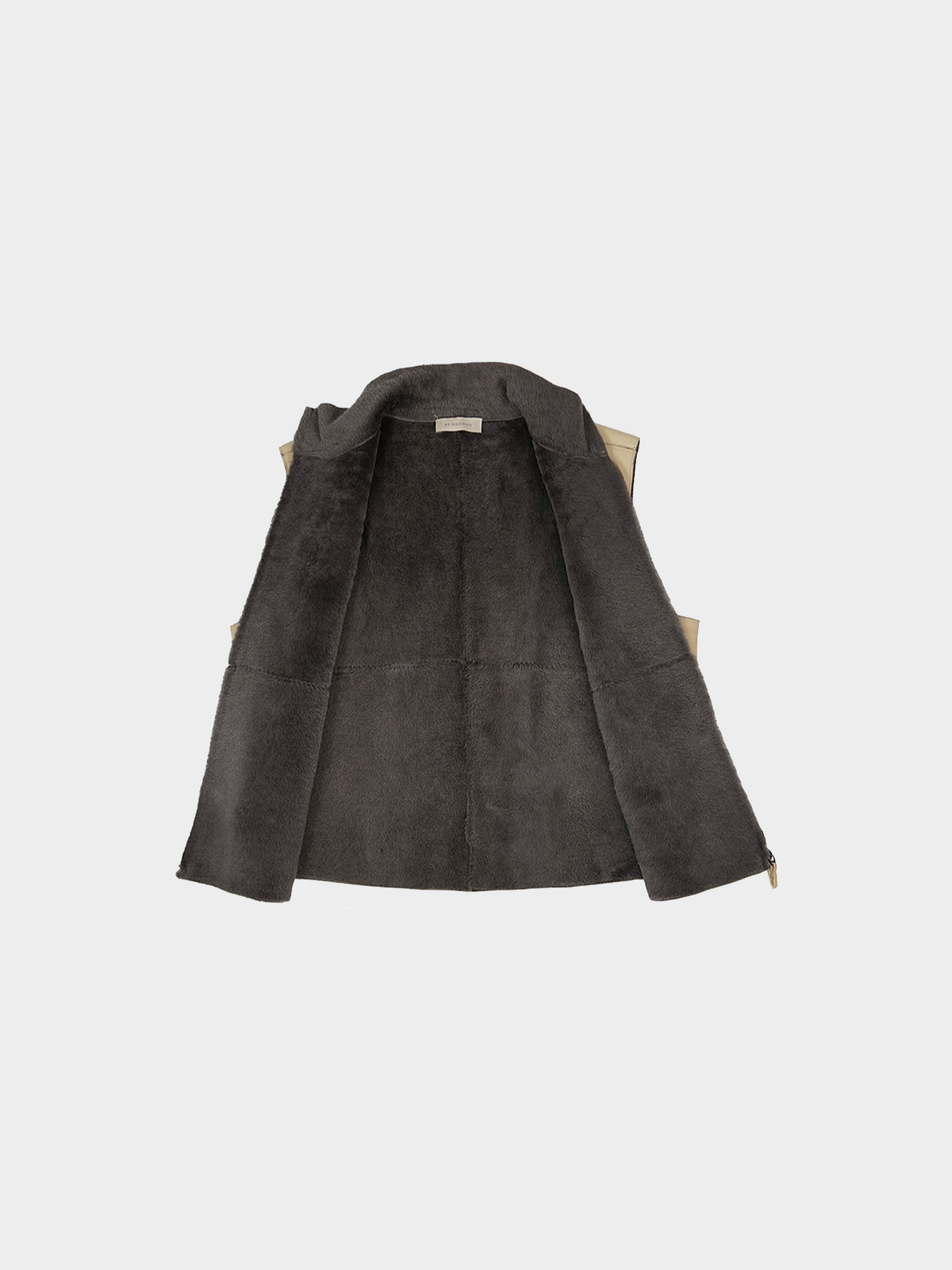 Burberry Prorsum FW 2001 Brown Two-Sided Leather Vest