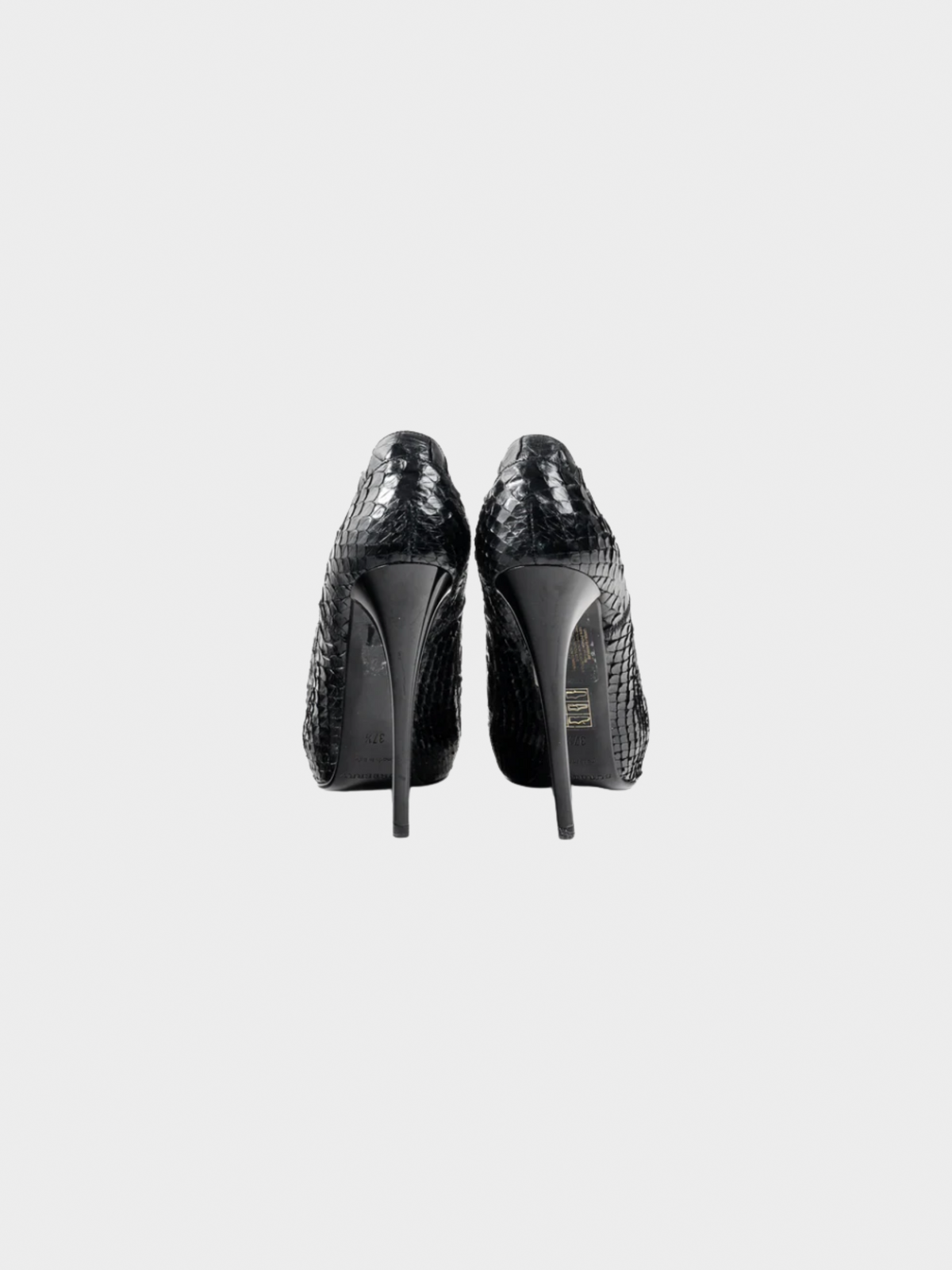 Burberry Prorsum 2000s Python Snakeskin Booties