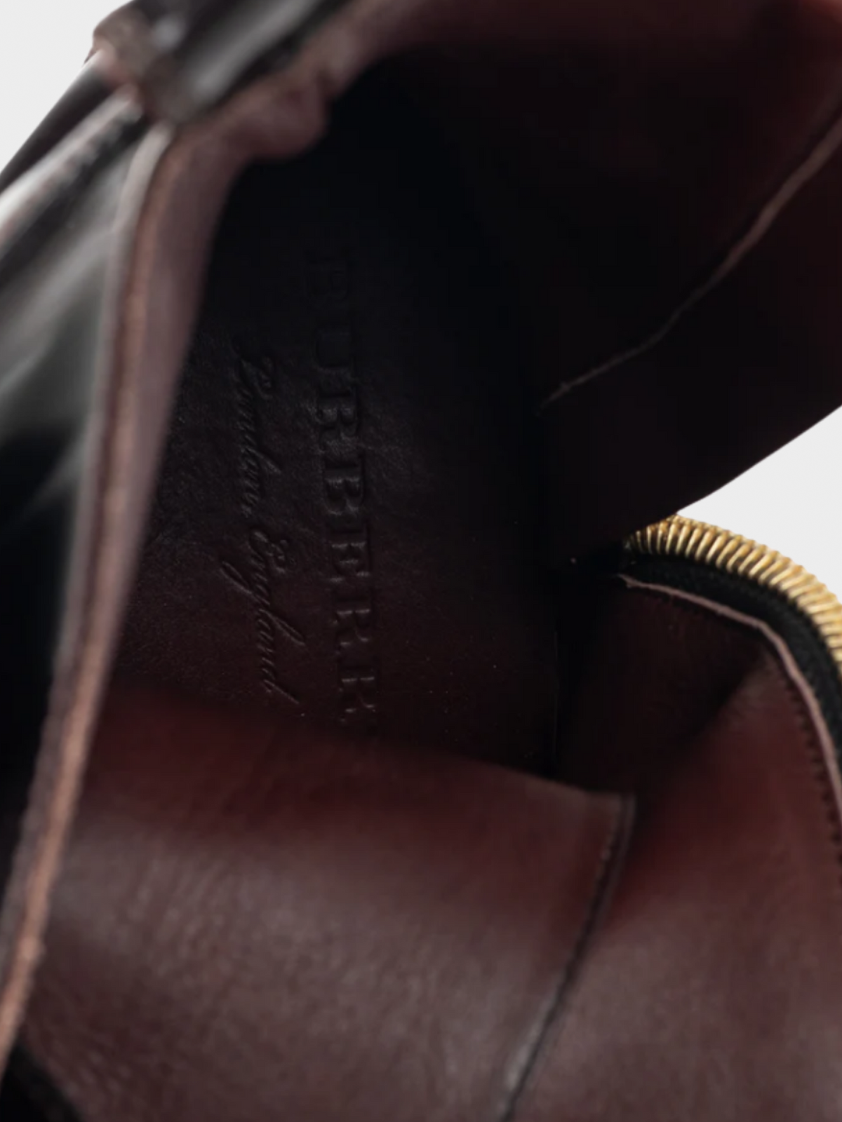 Burberry 2017 Scarcroft 50 Bordeaux Buckled Glossed-Leather Combat Boots