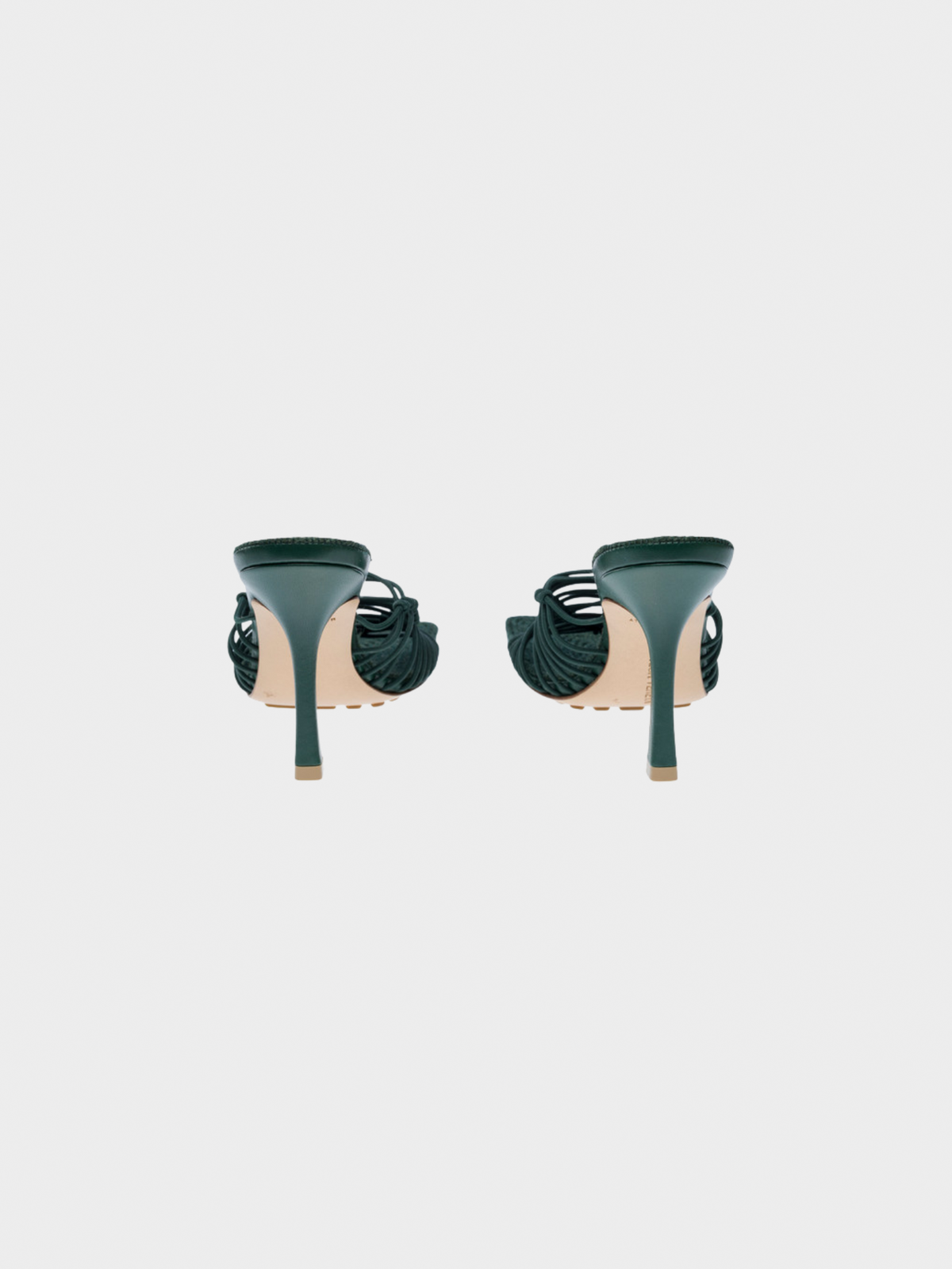 Bottega Veneta 2020s Emerald Green Strappy Sandals
