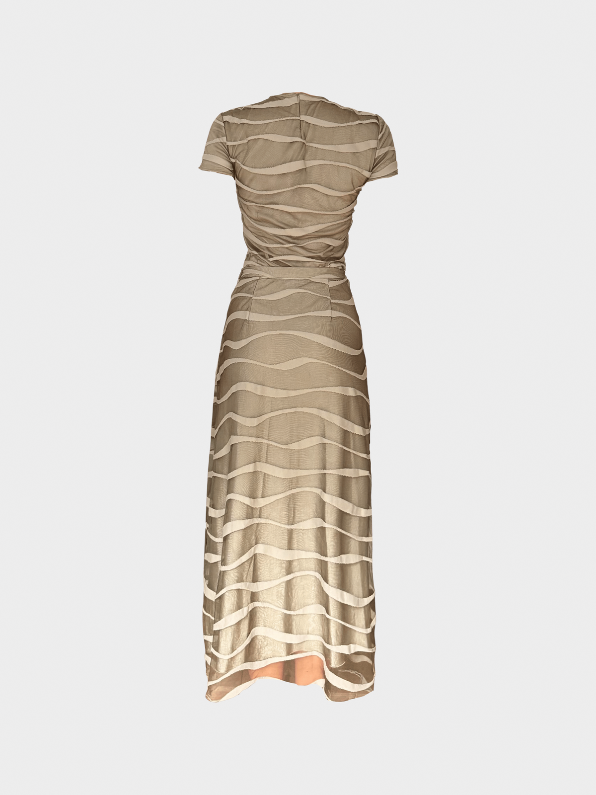 Giorgio Armani SS 1998 Taupe Textured Mesh Set