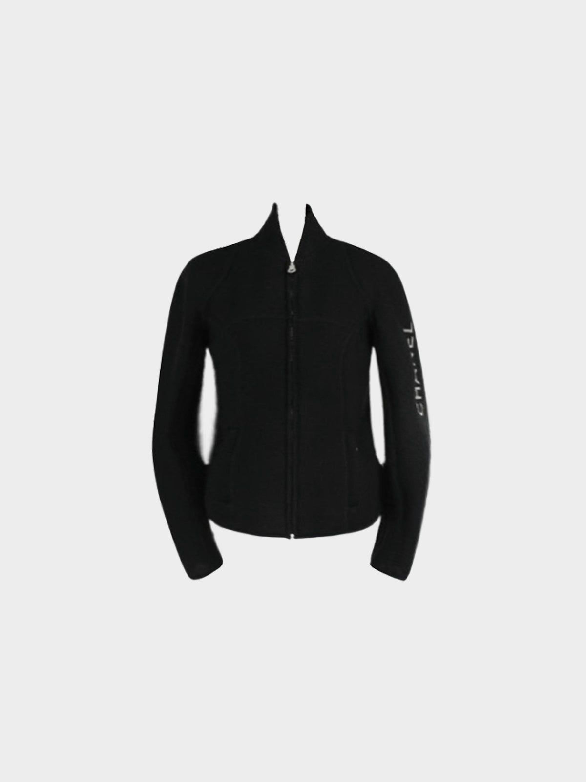 Chanel Sports Line 2003 Black Perforated Mesh Zip-up Jacket