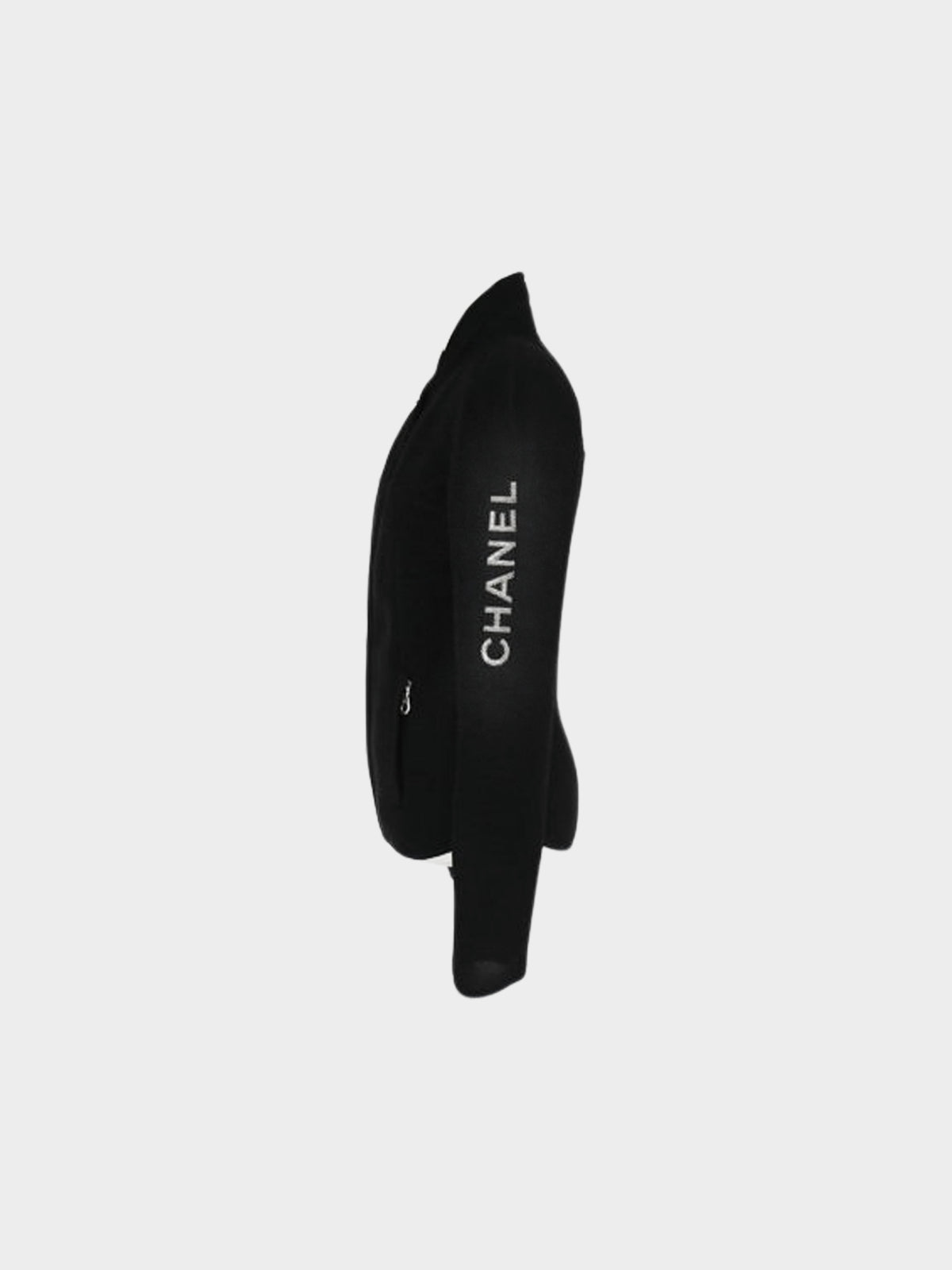 Chanel Sports Line 2003 Black Perforated Mesh Zip-up Jacket