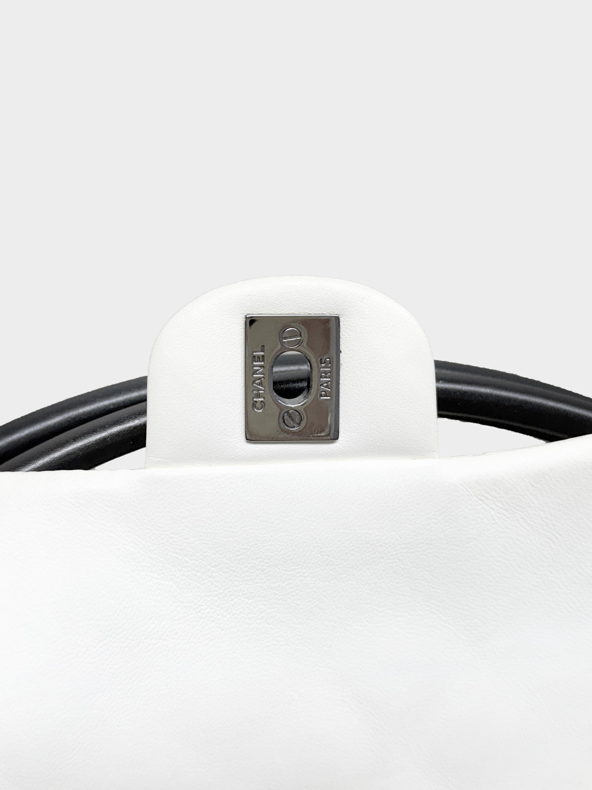 Chanel by Karl Lagerfeld SS 2013 Runway White and Black Hula Bag