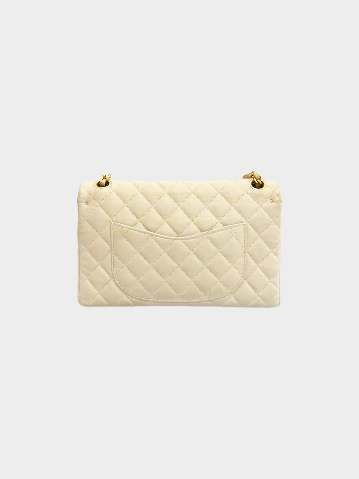 Chanel 2000s Beige Quilted Leather Classic Flap
