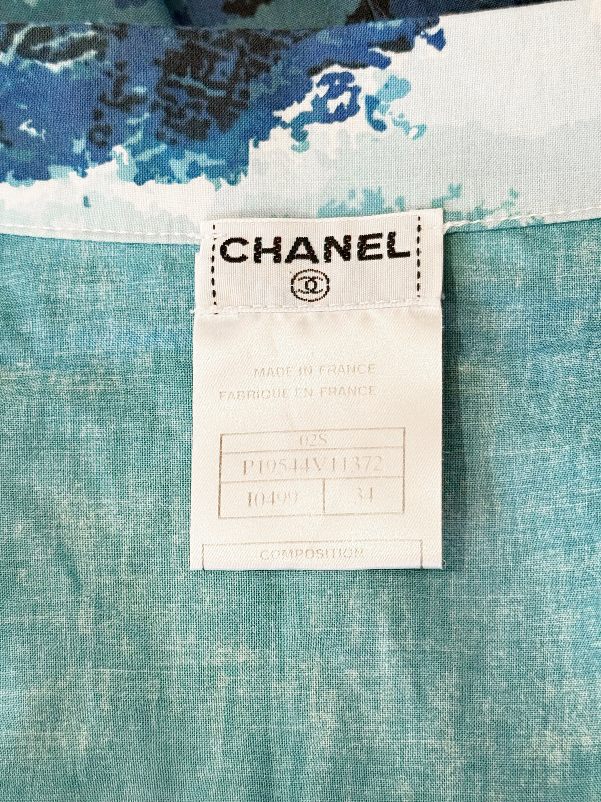 Chanel Surf SS 2002 Button-Up Short Sleeve Top