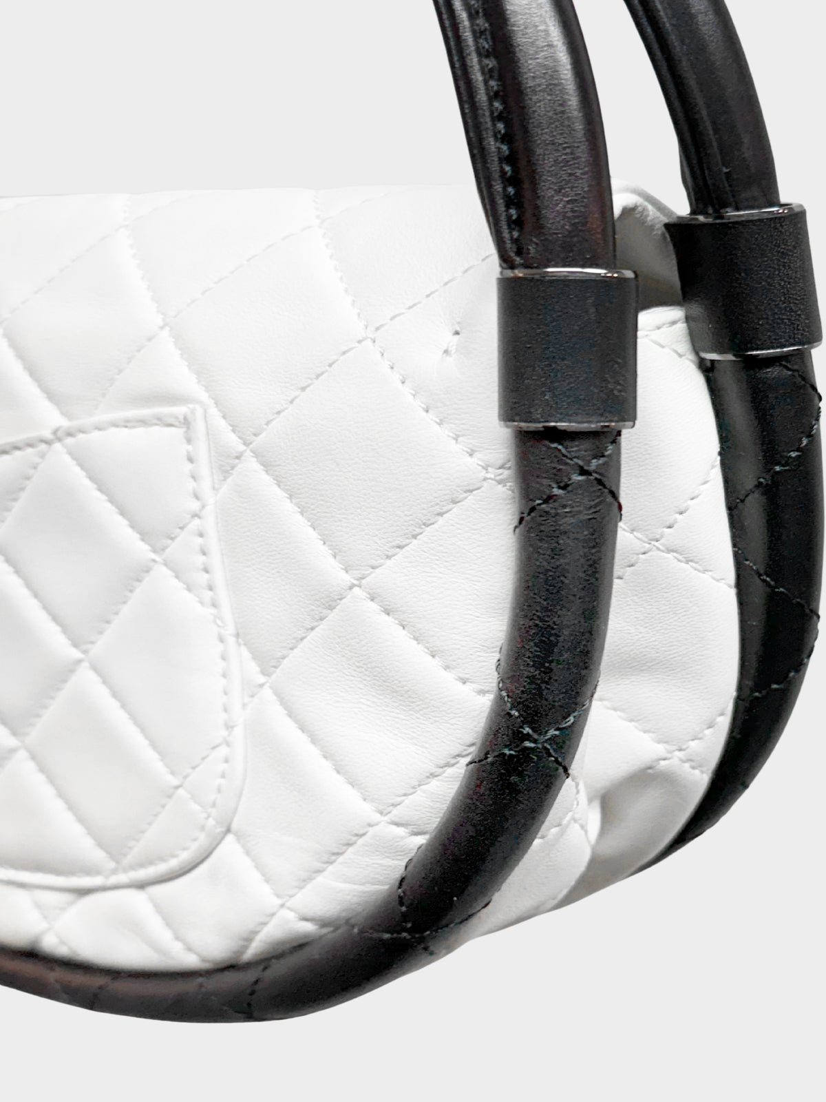 Chanel by Karl Lagerfeld SS 2013 Runway White and Black Hula Bag