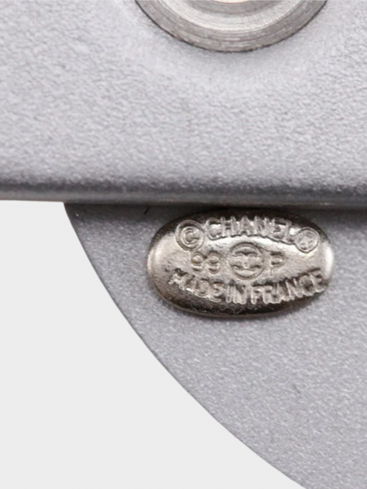 Chanel 1999 Silver CC Logo Linked Bracelet