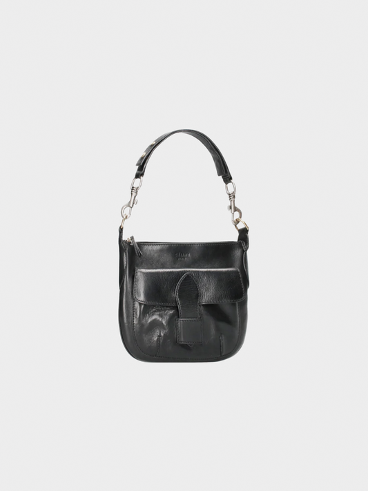 Celine by Phoebe Philo 2000s Black Leather Handbag