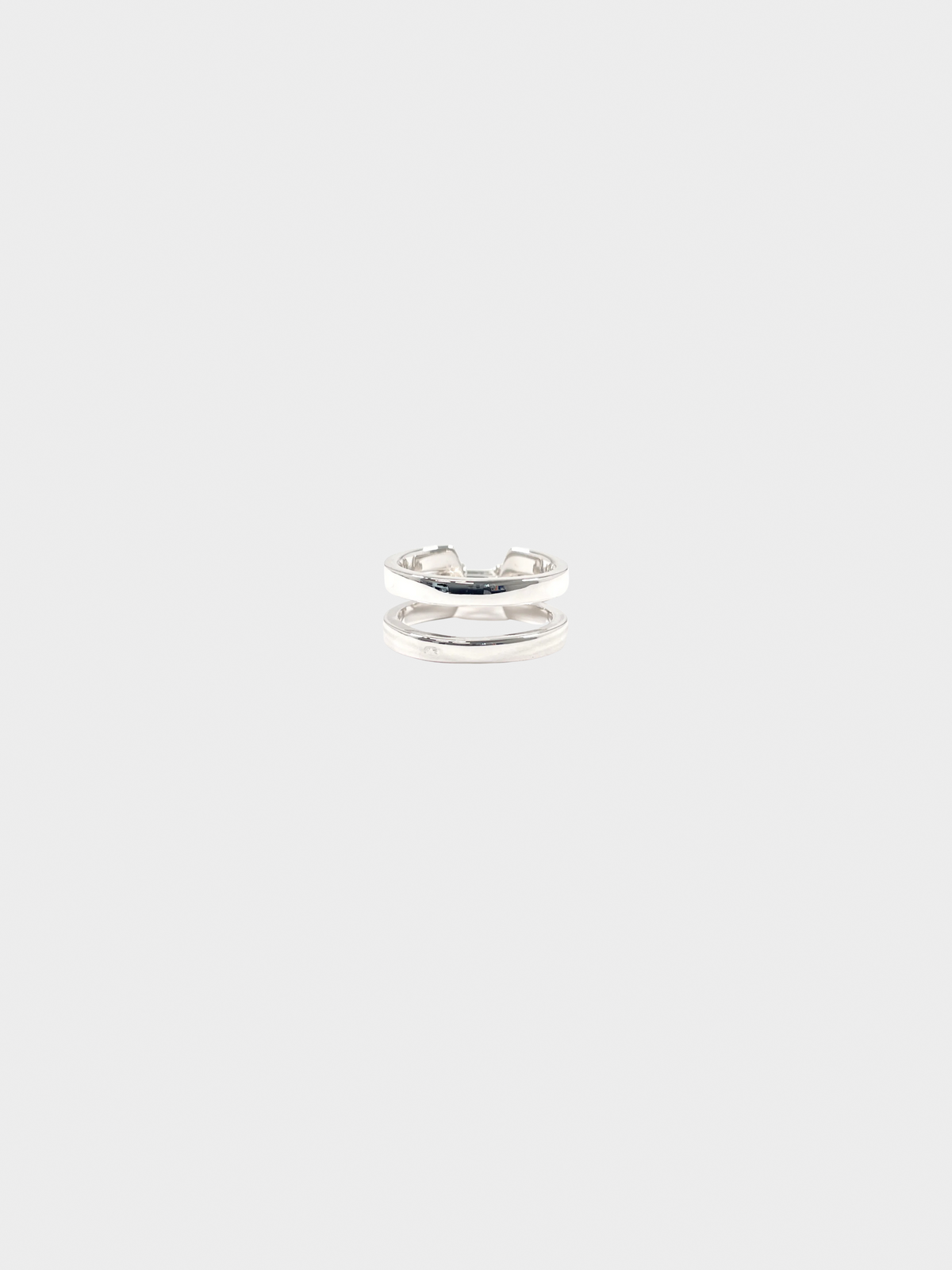 Celine 2000s Silver Macadam Ring