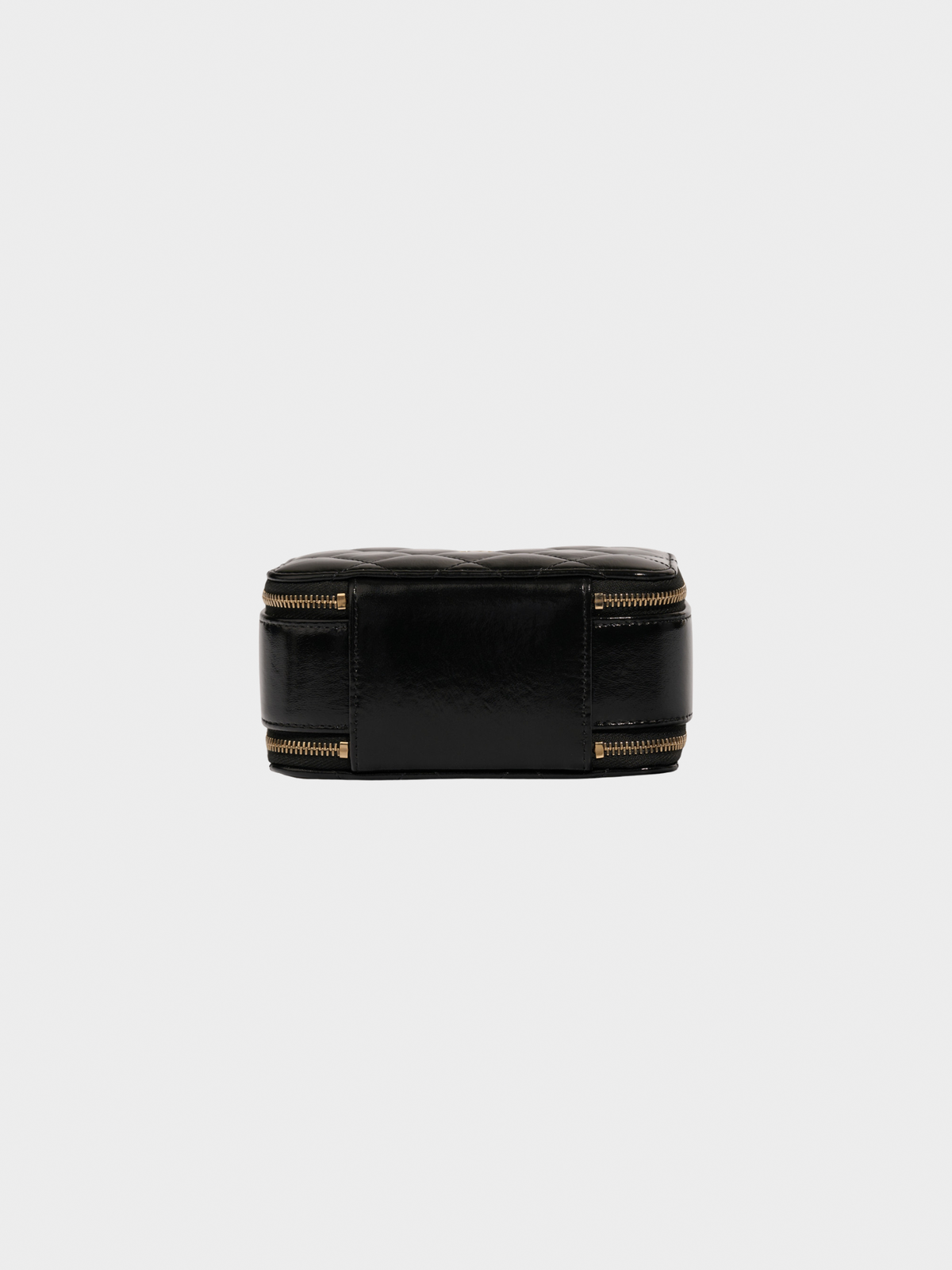 Chanel 2000s Black Patent Vanity Bag
